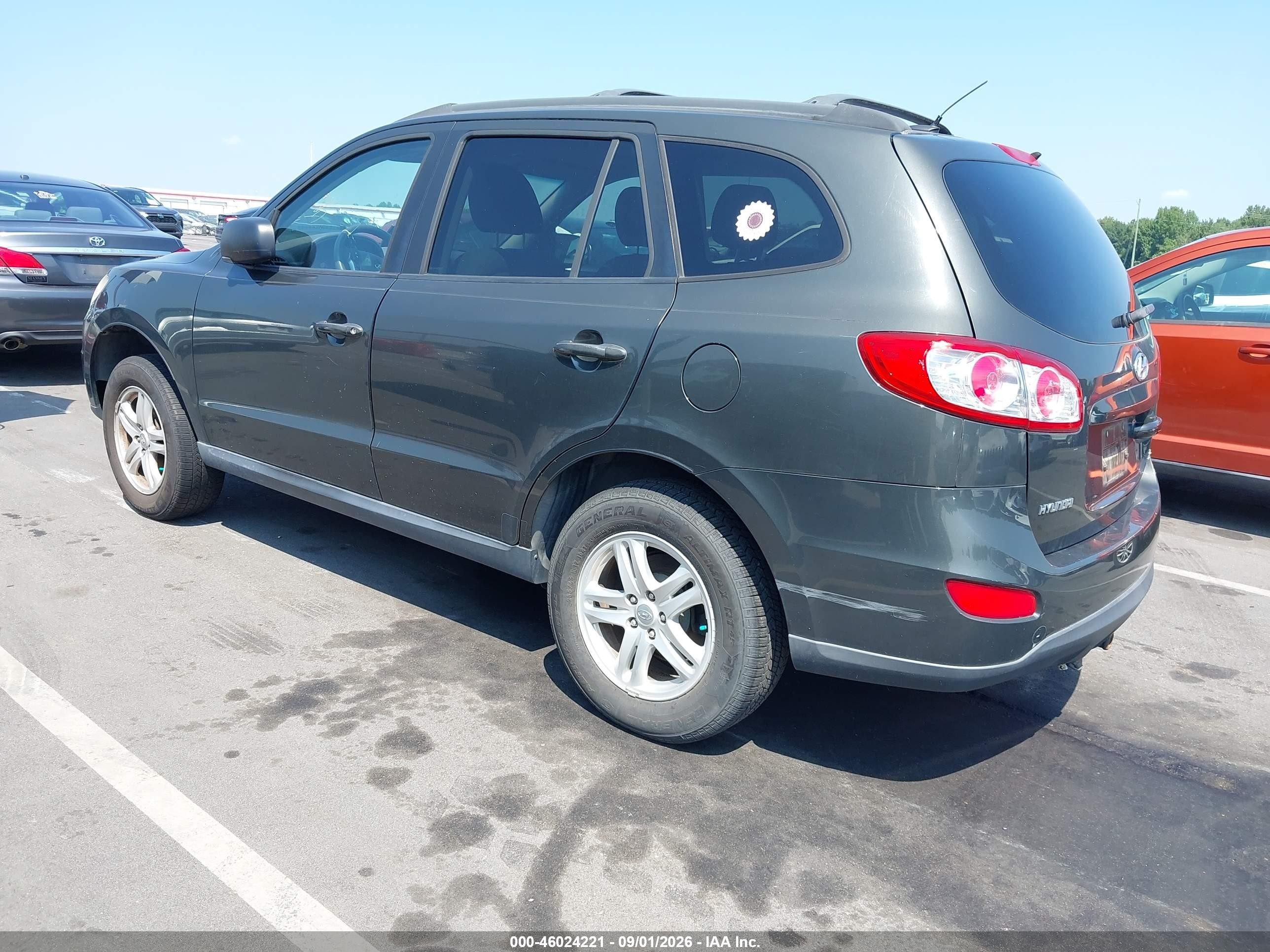 2010 Hyundai Santa Fe Gls Gray vin: 5NMSGDAB7AH350335