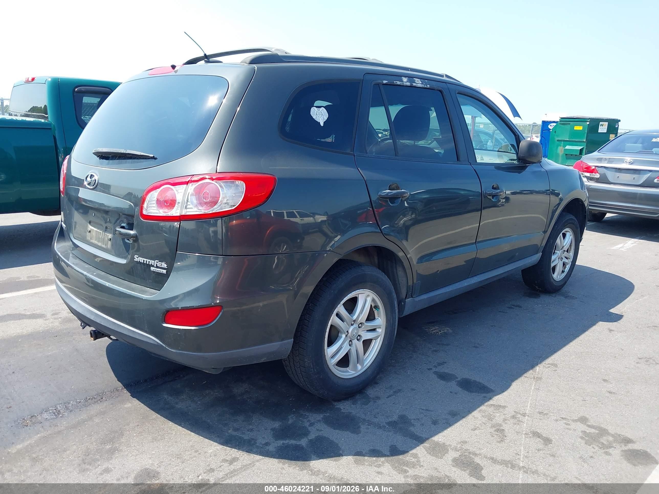 2010 Hyundai Santa Fe Gls Gray vin: 5NMSGDAB7AH350335