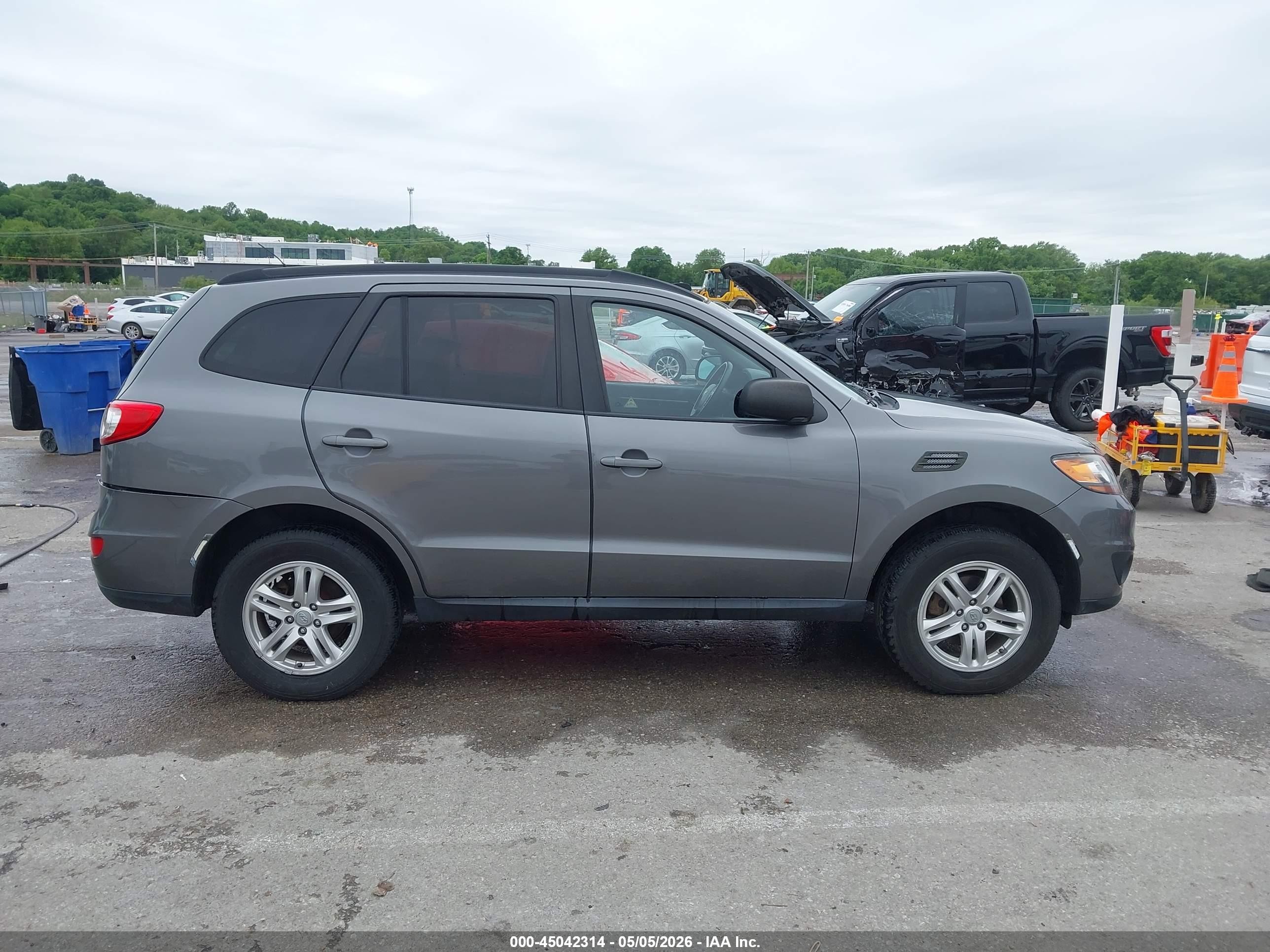2010 Hyundai Santa Fe Gls Gray vin: 5NMSGDAB7AH372173
