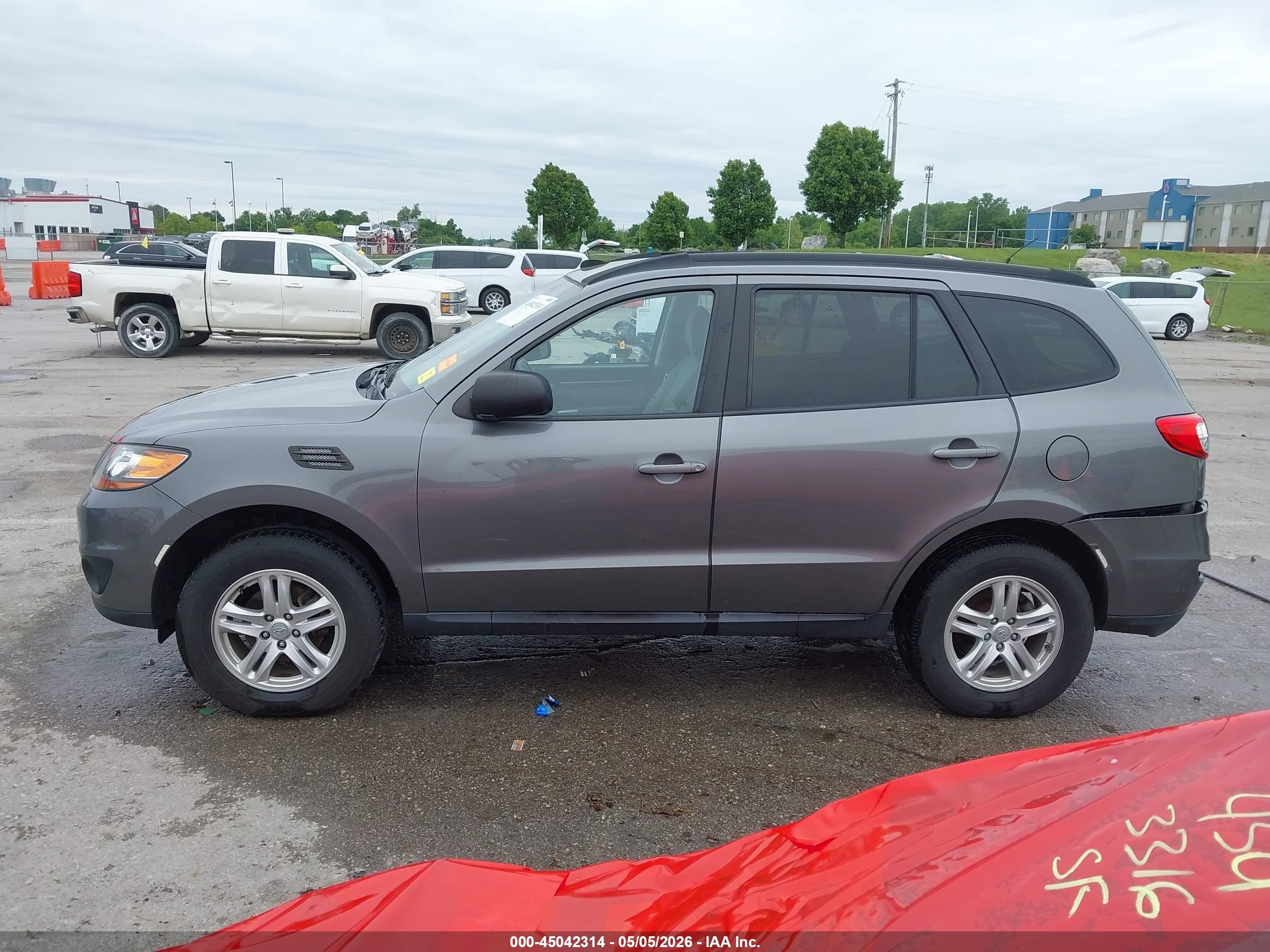 2010 Hyundai Santa Fe Gls Gray vin: 5NMSGDAB7AH372173