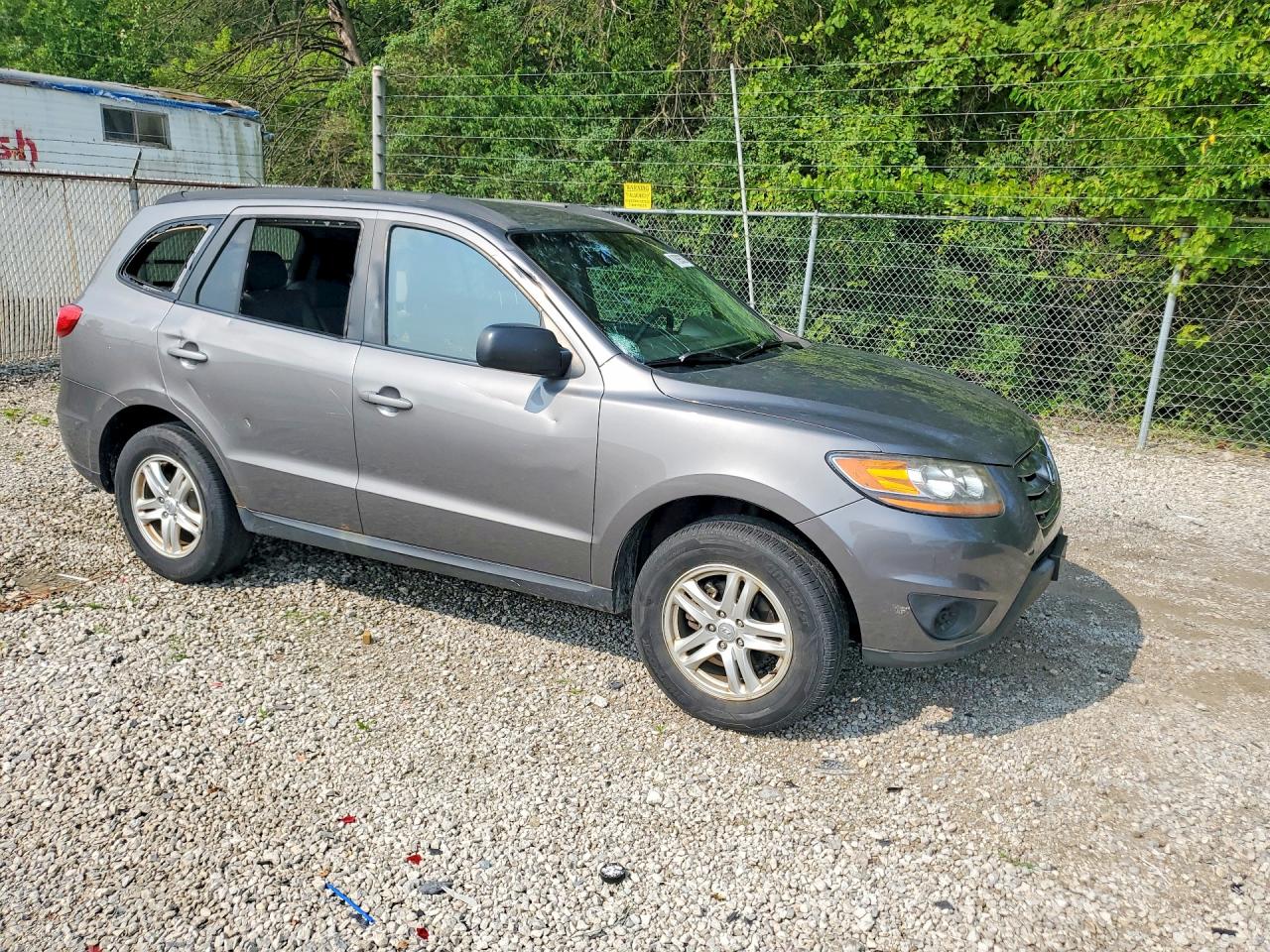 2010 Hyundai Santa Fe Gls Gray vin: 5NMSGDAB7AH373033