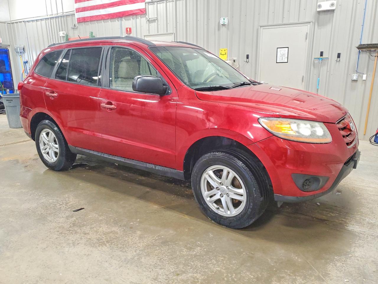 2010 Hyundai Santa Fe Gls Red vin: 5NMSGDAB8AH346942