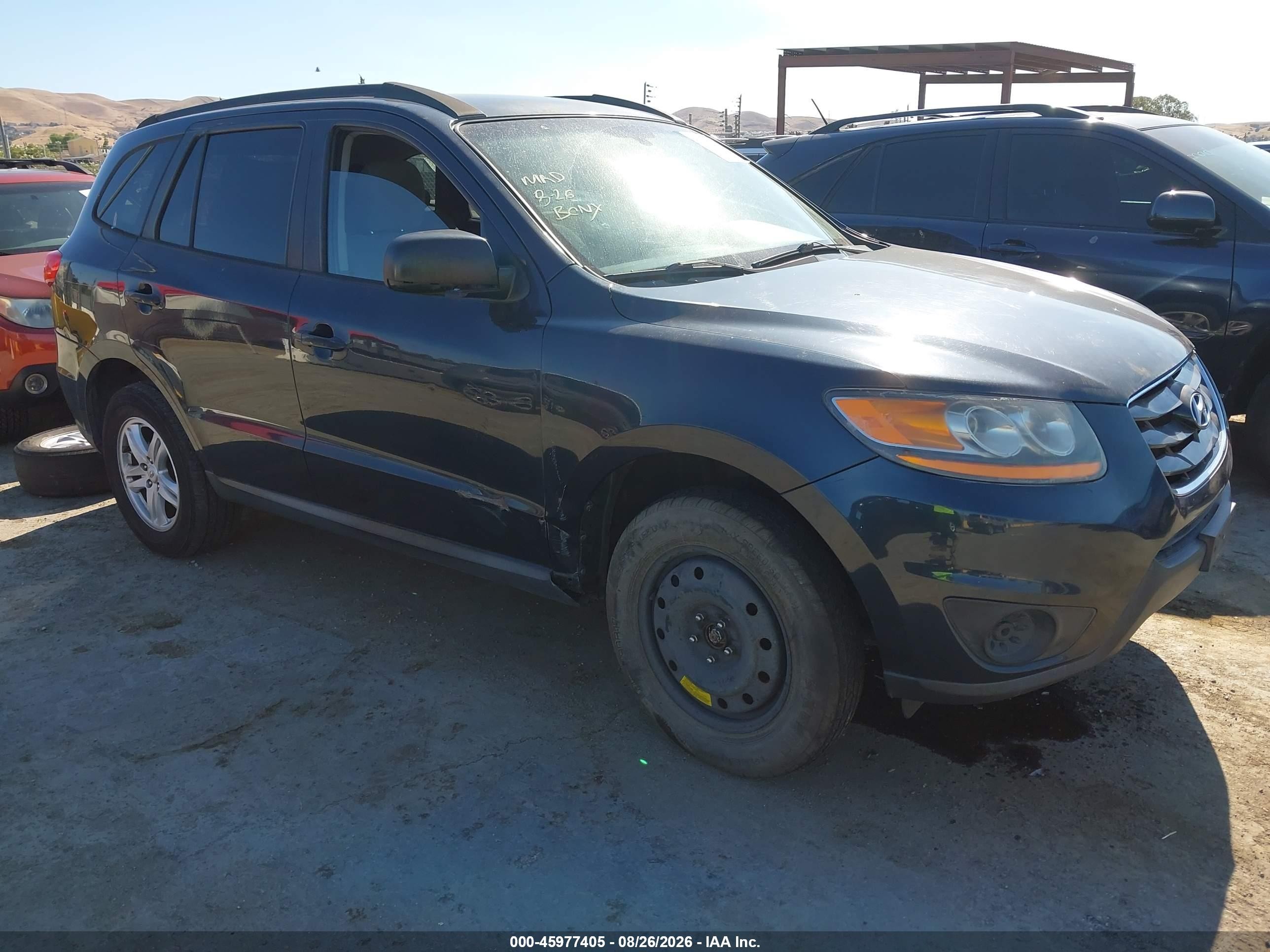 2010 Hyundai Santa Fe Gls Синий vin: 5NMSGDAB8AH377558