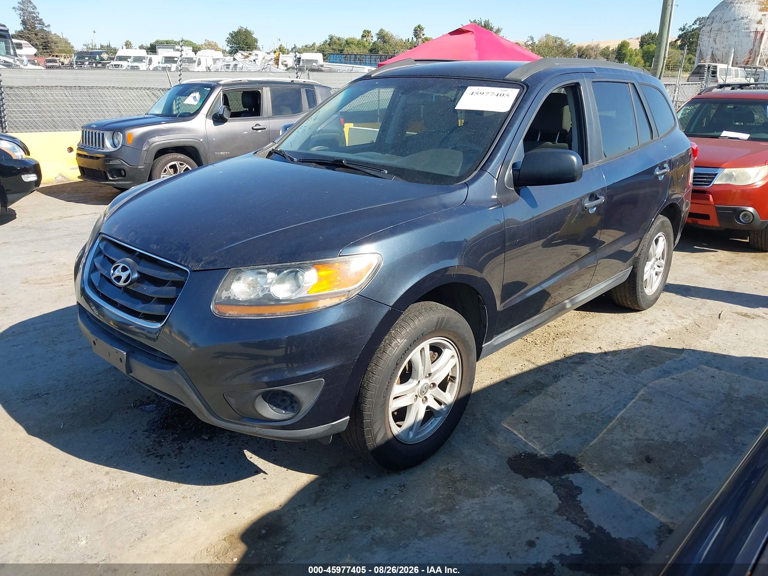2010 Hyundai Santa Fe Gls Синий vin: 5NMSGDAB8AH377558