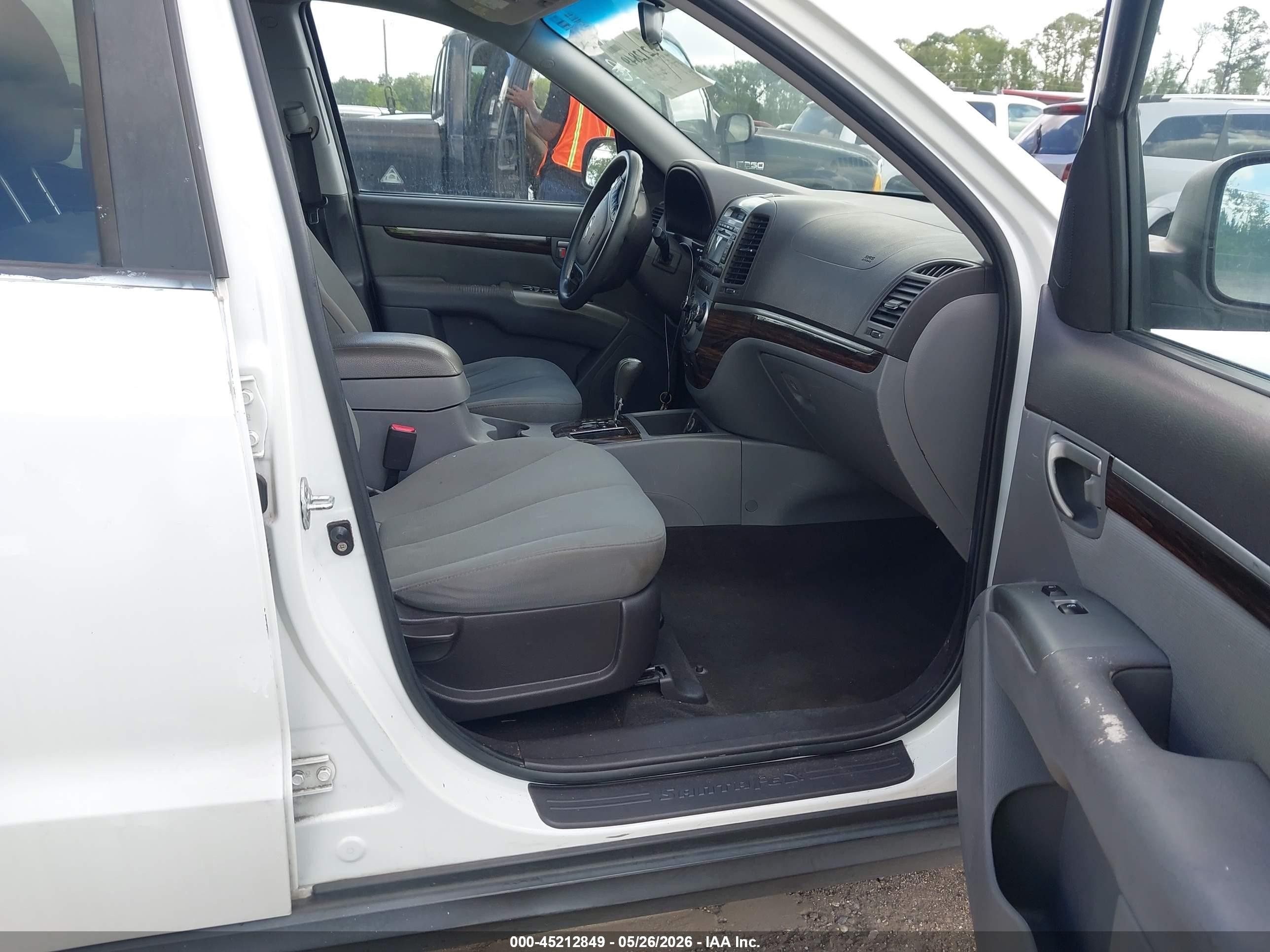 2010 Hyundai Santa Fe Gls White vin: 5NMSGDAB9AH338347