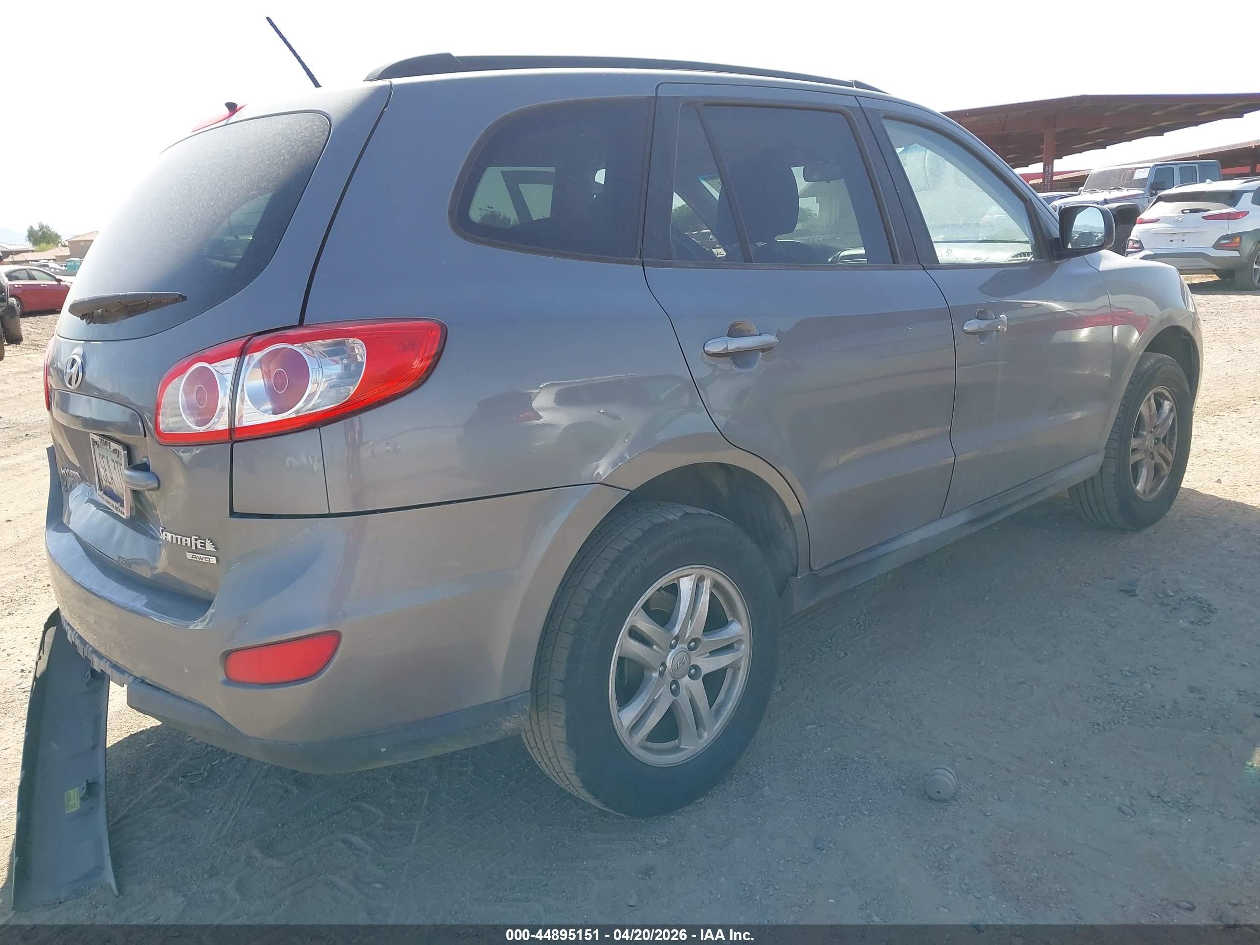 2010 Hyundai Santa Fe Gls Gray vin: 5NMSGDAB9AH371381