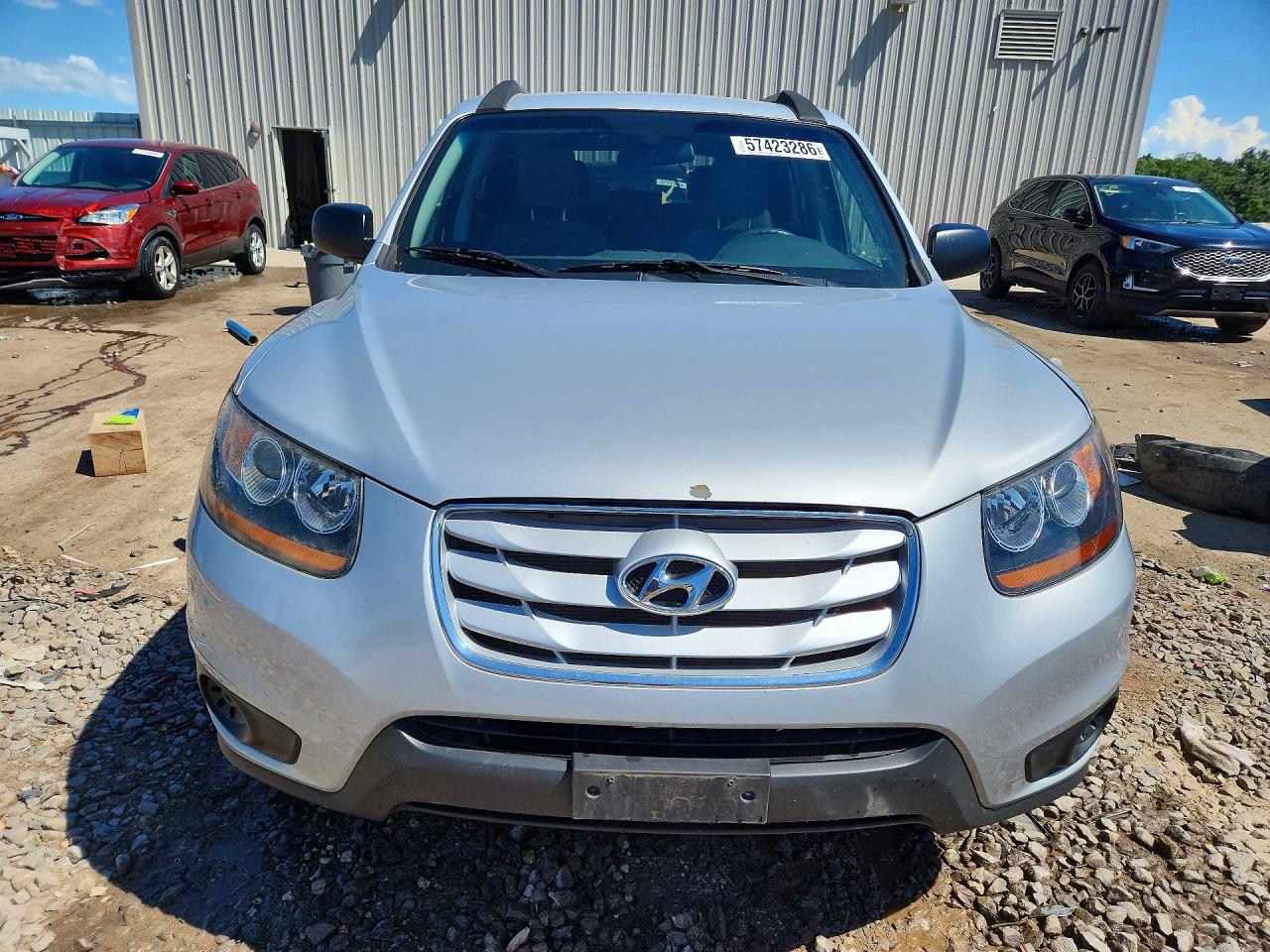 2010 Hyundai Santa Fe Gls Silver vin: 5NMSGDAB9AH409904