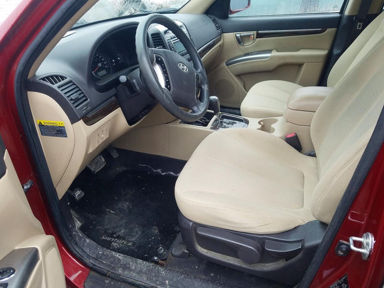 2010 Hyundai Santa Fe Gls Red vin: 5NMSGDAG1AH356935