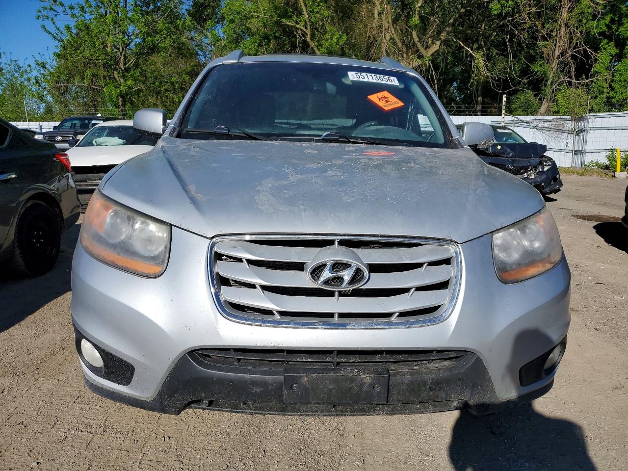 2010 Hyundai Santa Fe Gls Серый vin: 5NMSGDAG6AH376596