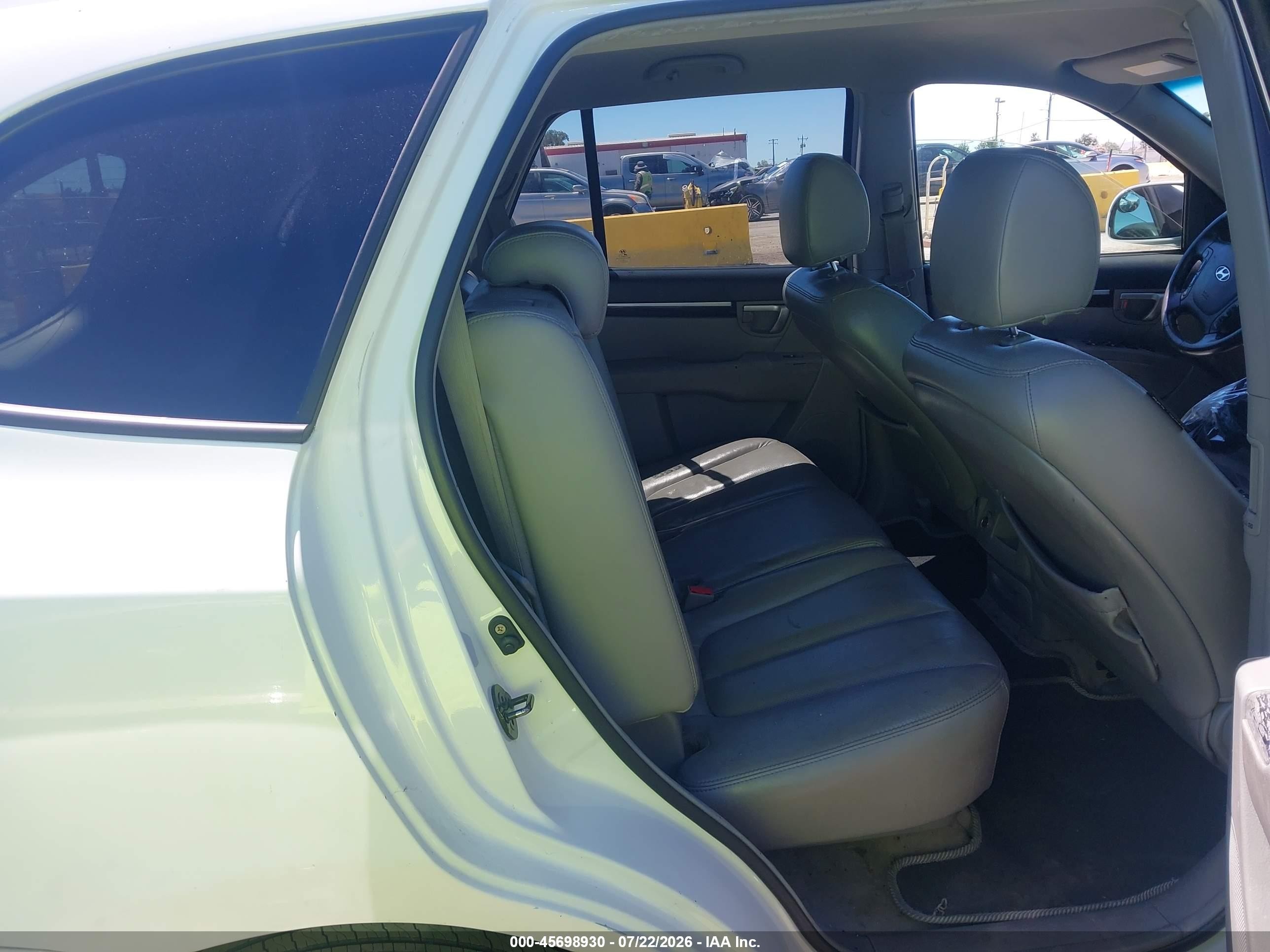 2007 Hyundai Santa Fe Limited/se Белый vin: 5NMSH13E07H030799