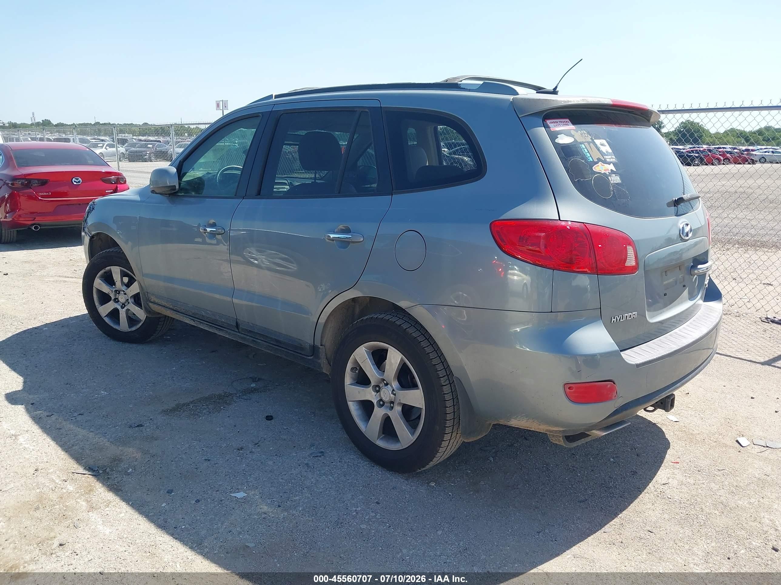 2007 Hyundai Santa Fe Limited/se Green vin: 5NMSH13E07H108420