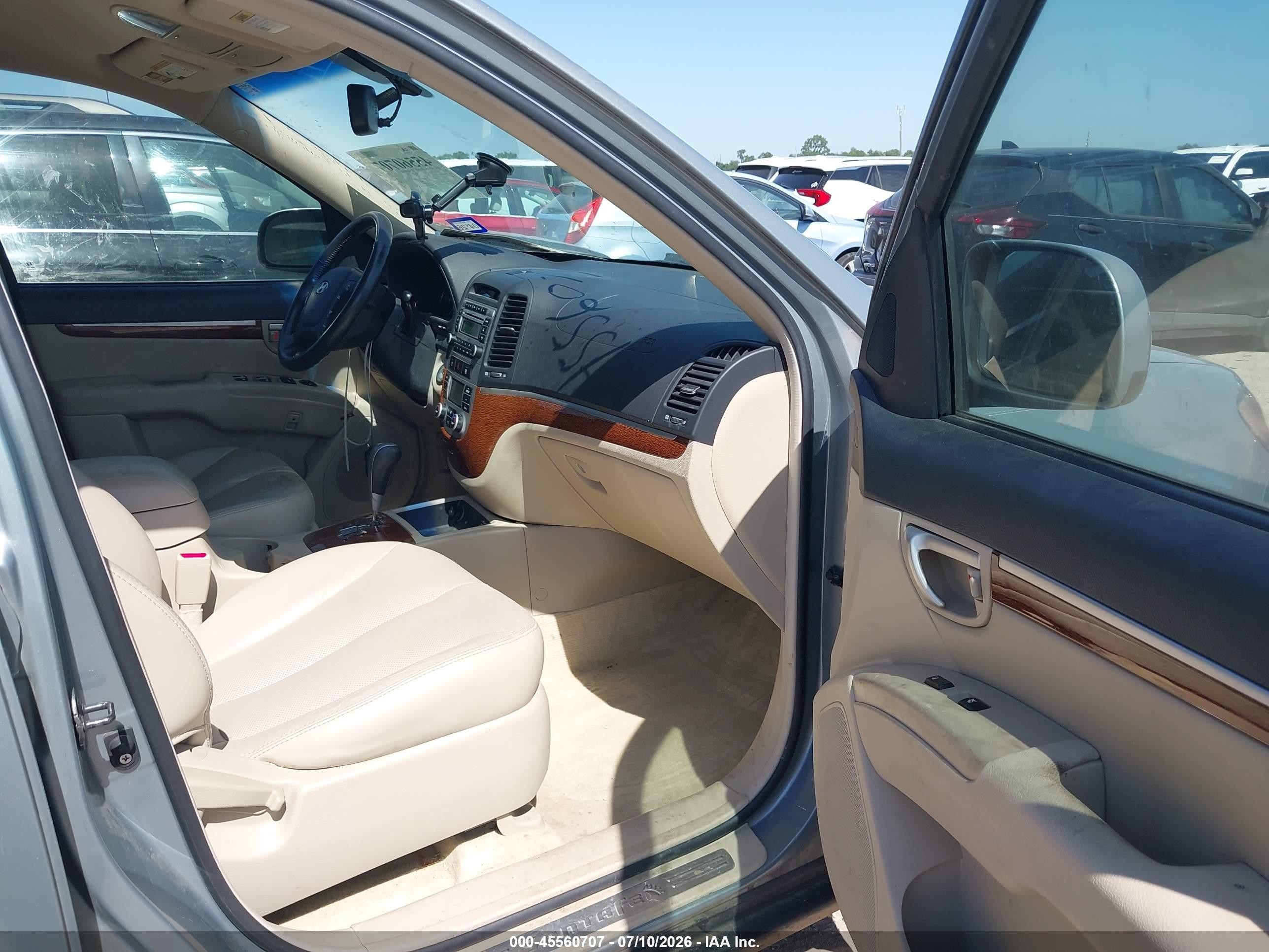 2007 Hyundai Santa Fe Limited/se Green vin: 5NMSH13E07H108420