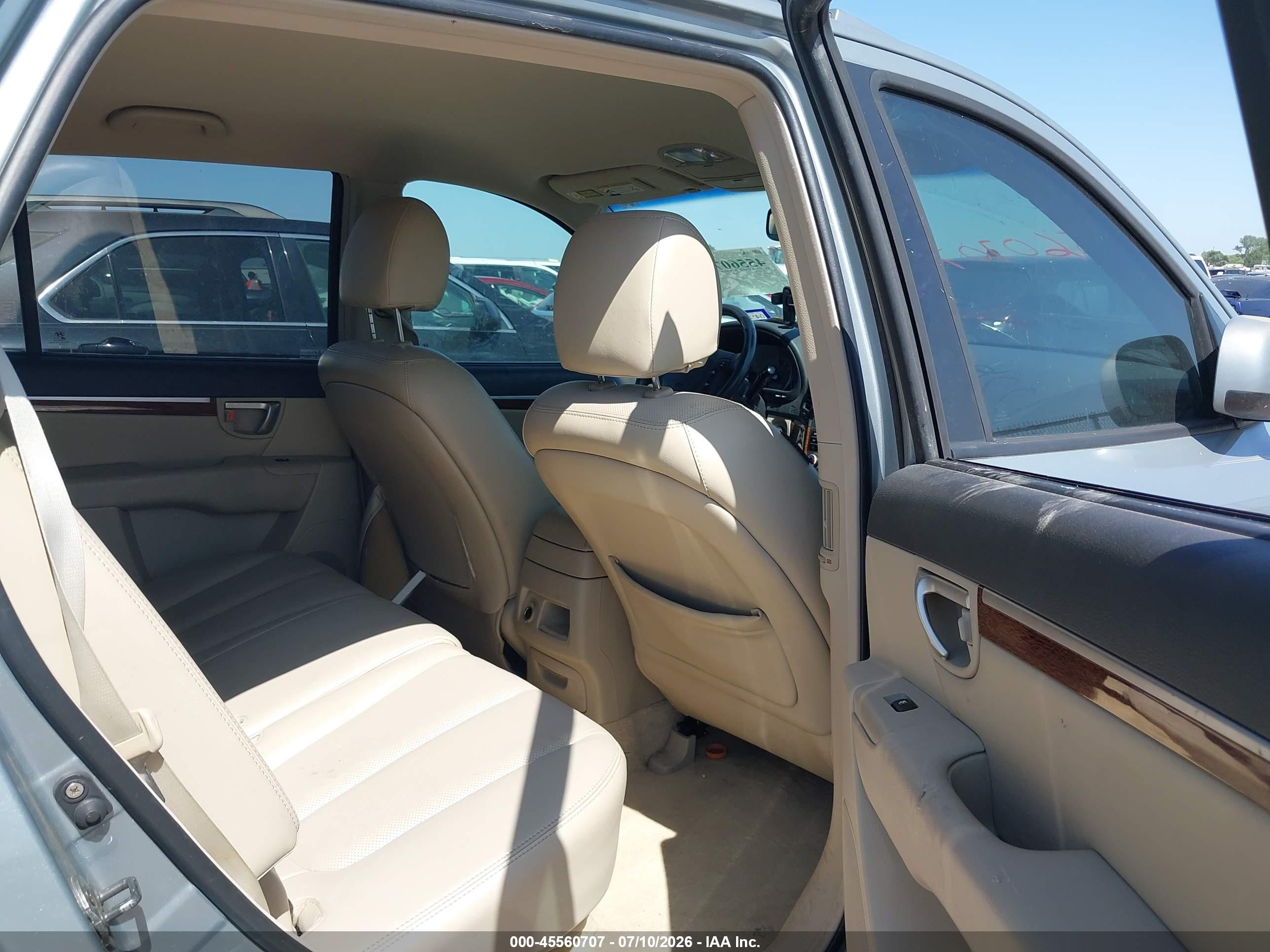 2007 Hyundai Santa Fe Limited/se Green vin: 5NMSH13E07H108420