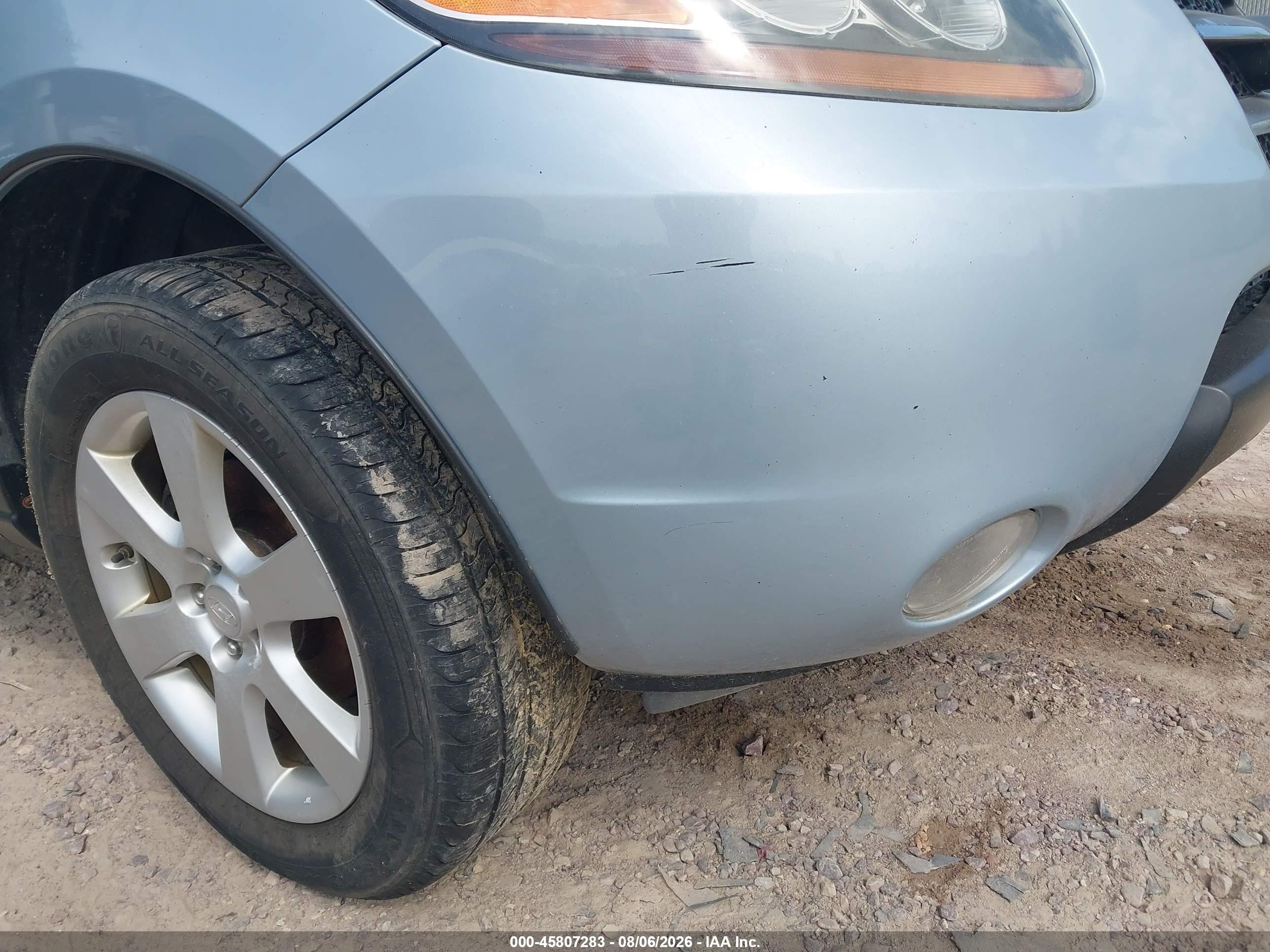 2007 Hyundai Santa Fe Limited/se Light Blue vin: 5NMSH13E07H119157