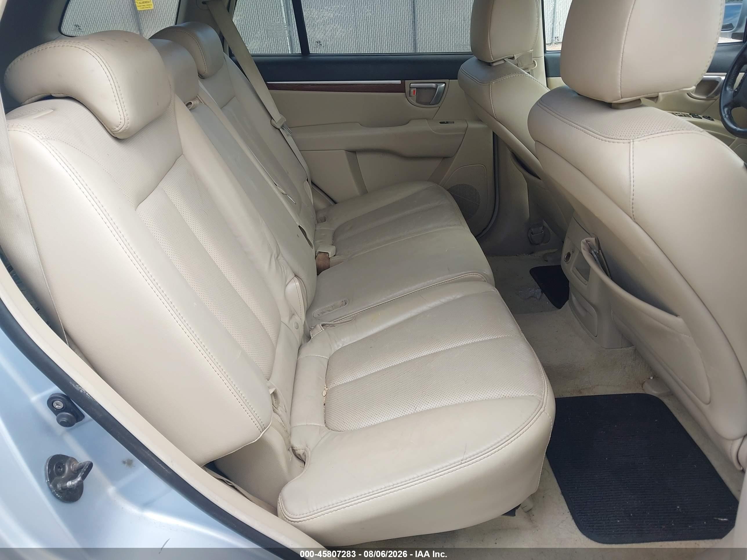 2007 Hyundai Santa Fe Limited/se Light Blue vin: 5NMSH13E07H119157