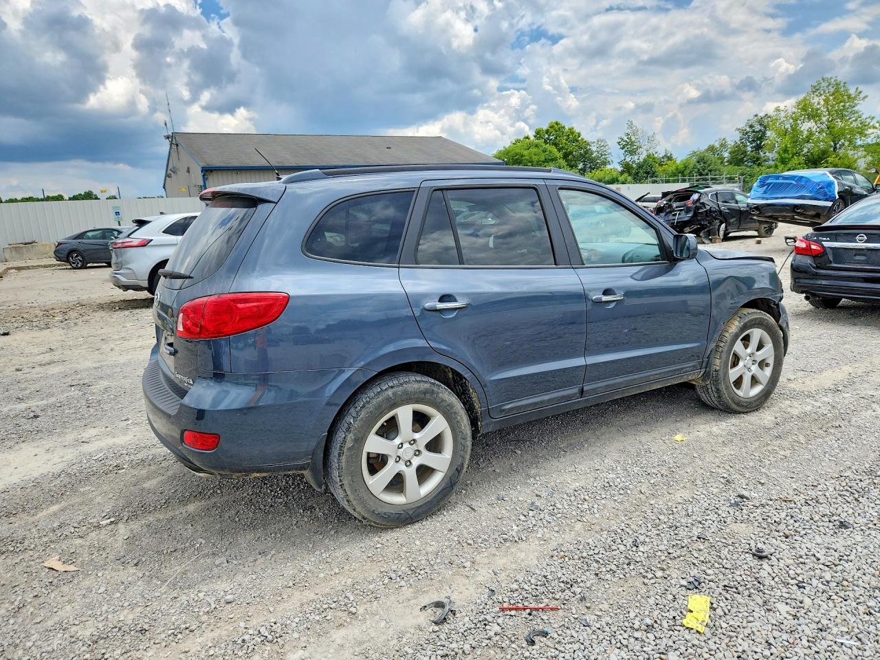 2008 Hyundai Santa Fe Se Blue vin: 5NMSH13E08H149230