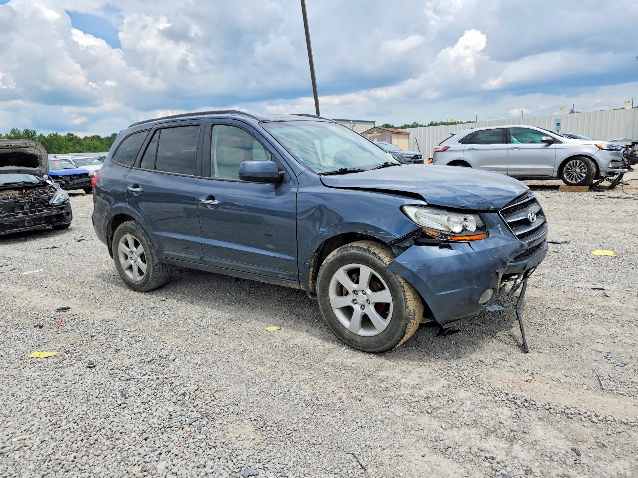 2008 Hyundai Santa Fe Se Blue vin: 5NMSH13E08H149230