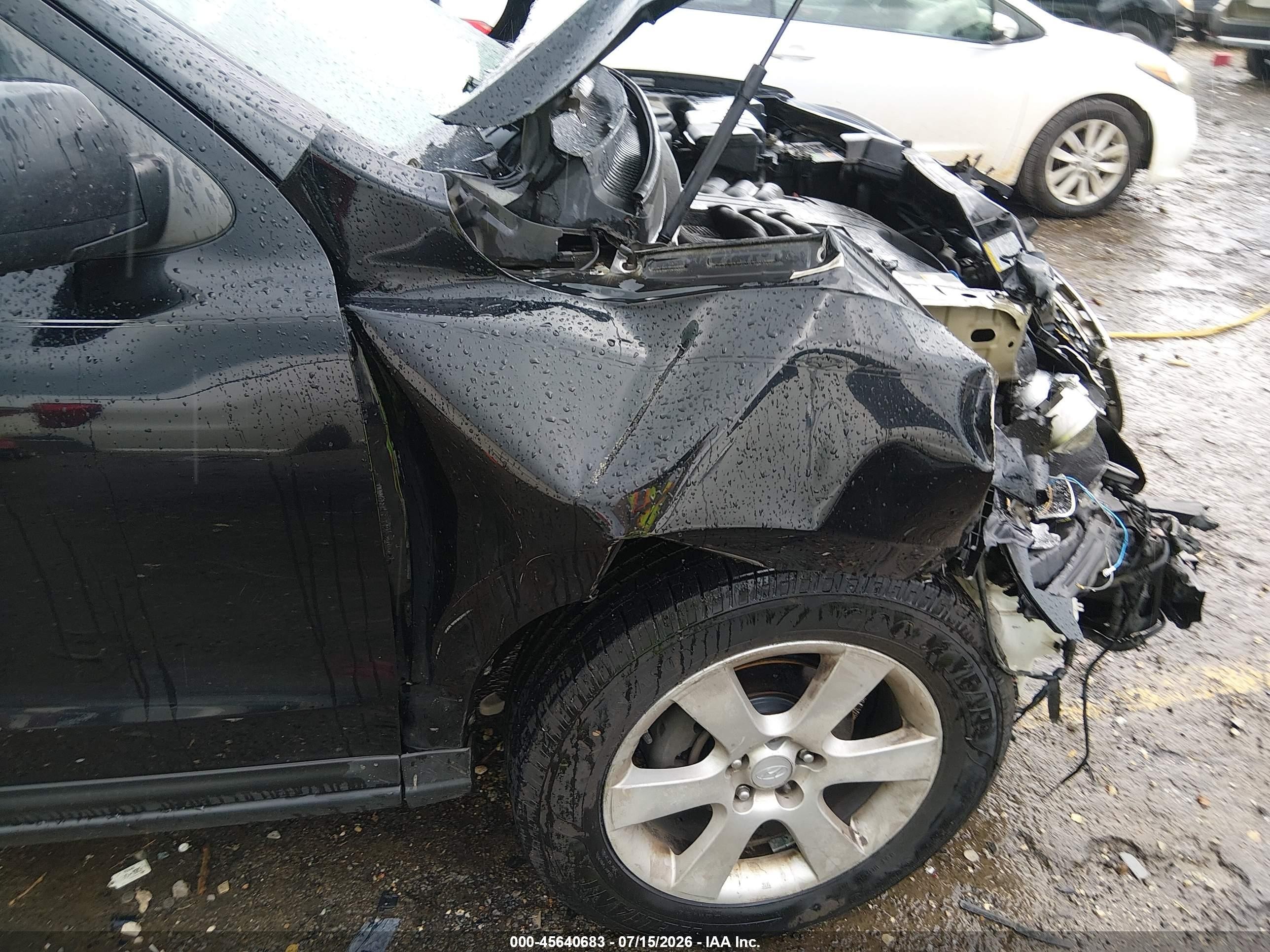 2008 Hyundai Santa Fe Limited/se Черный vin: 5NMSH13E08H178663