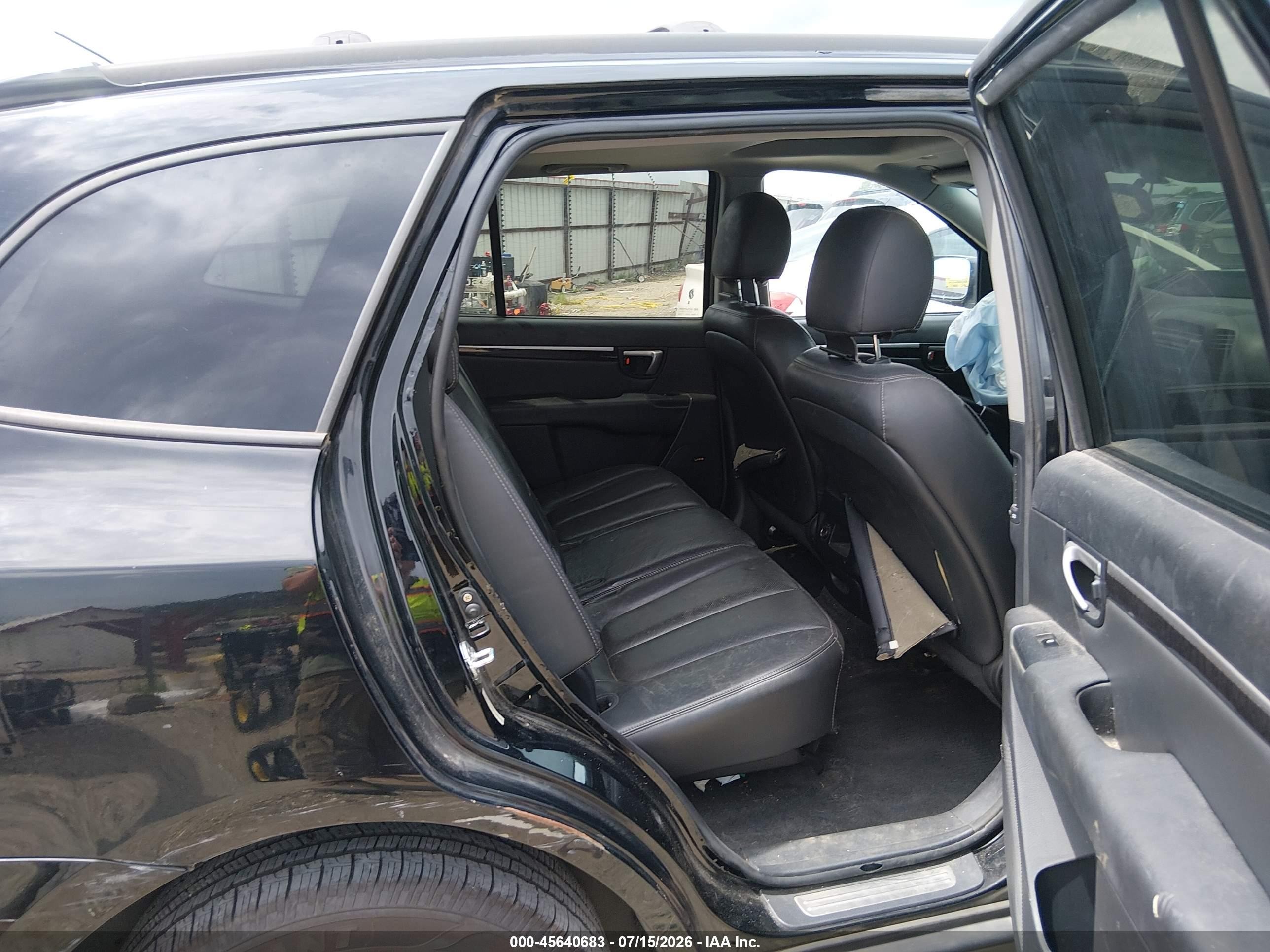2008 Hyundai Santa Fe Limited/se Черный vin: 5NMSH13E08H178663