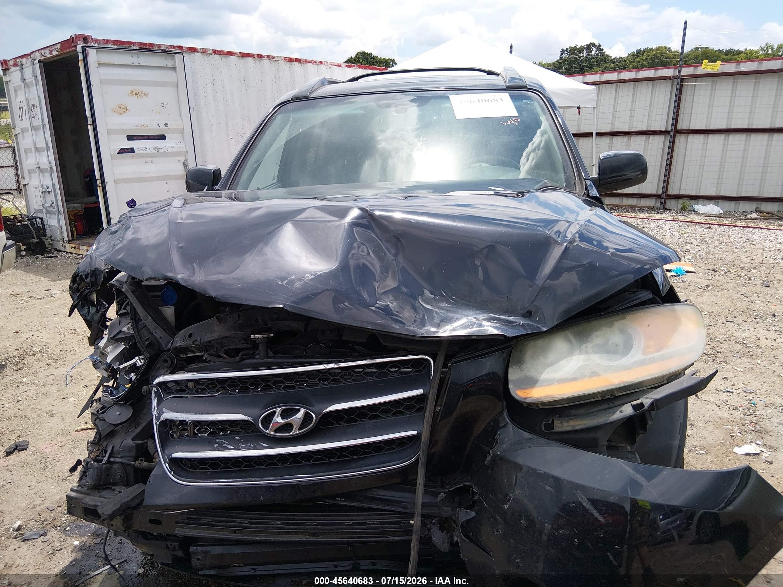 2008 Hyundai Santa Fe Limited/se Черный vin: 5NMSH13E08H178663