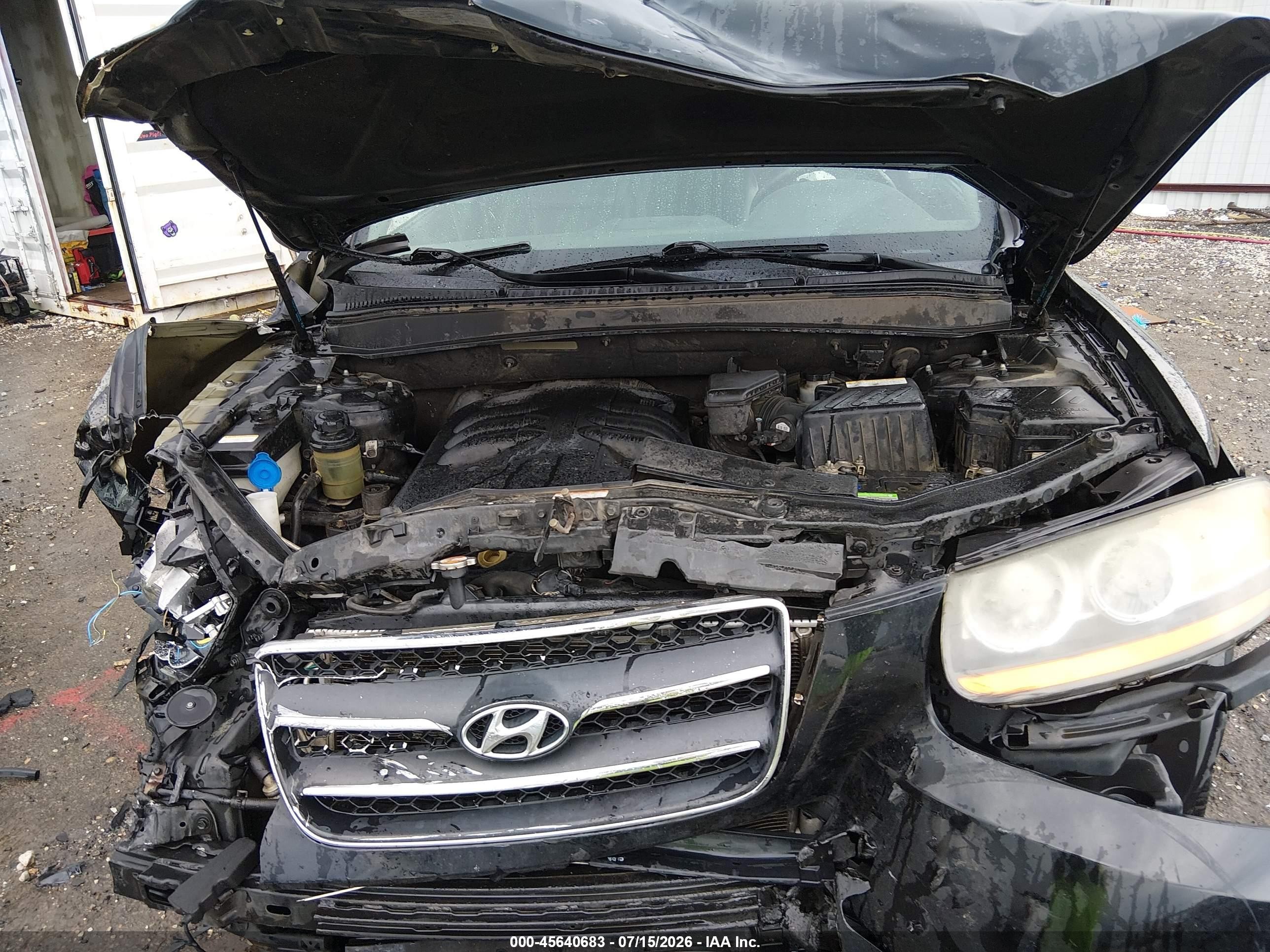 2008 Hyundai Santa Fe Limited/se Черный vin: 5NMSH13E08H178663