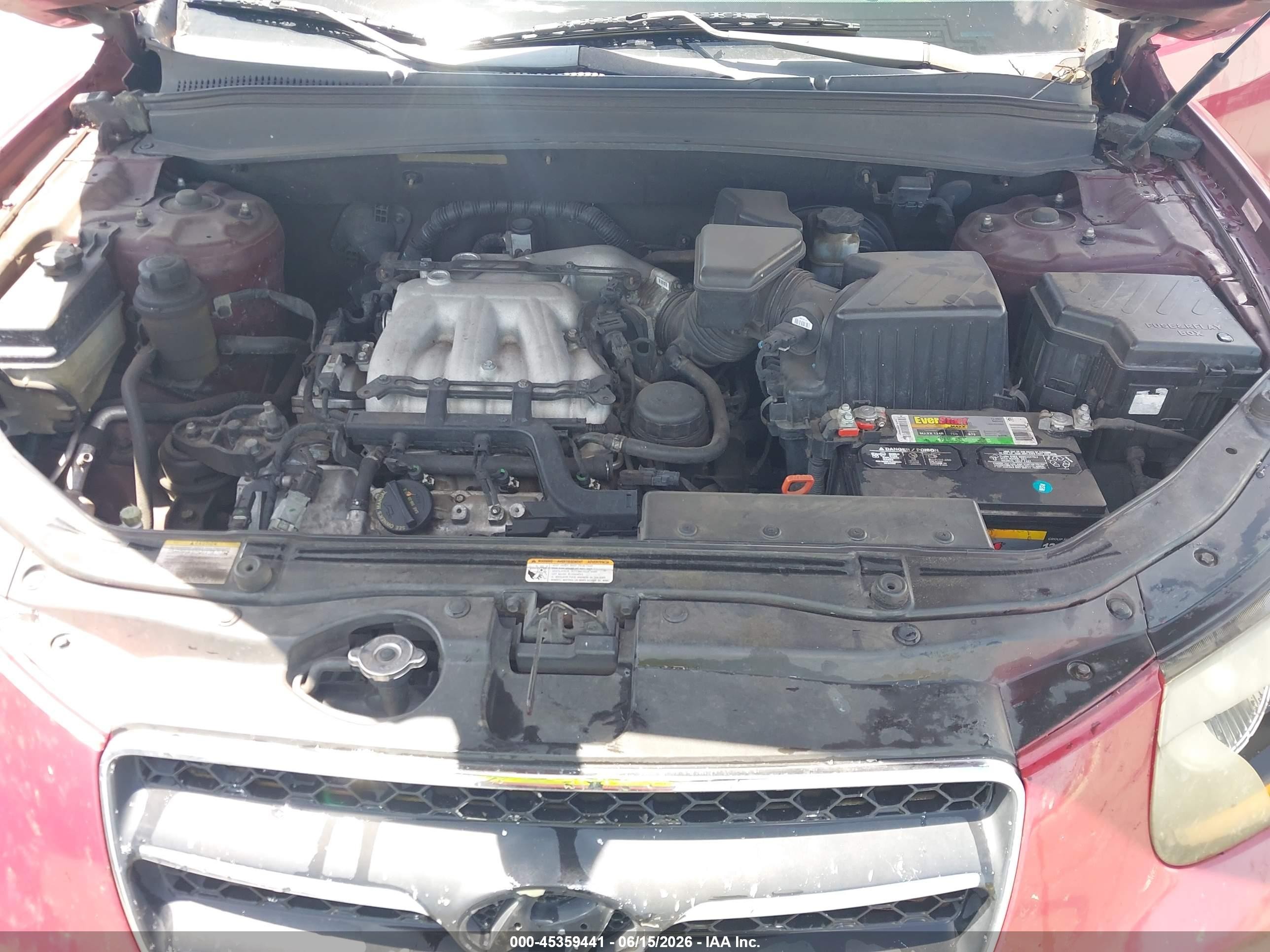 2008 Hyundai Santa Fe Limited/se Red vin: 5NMSH13E08H206574