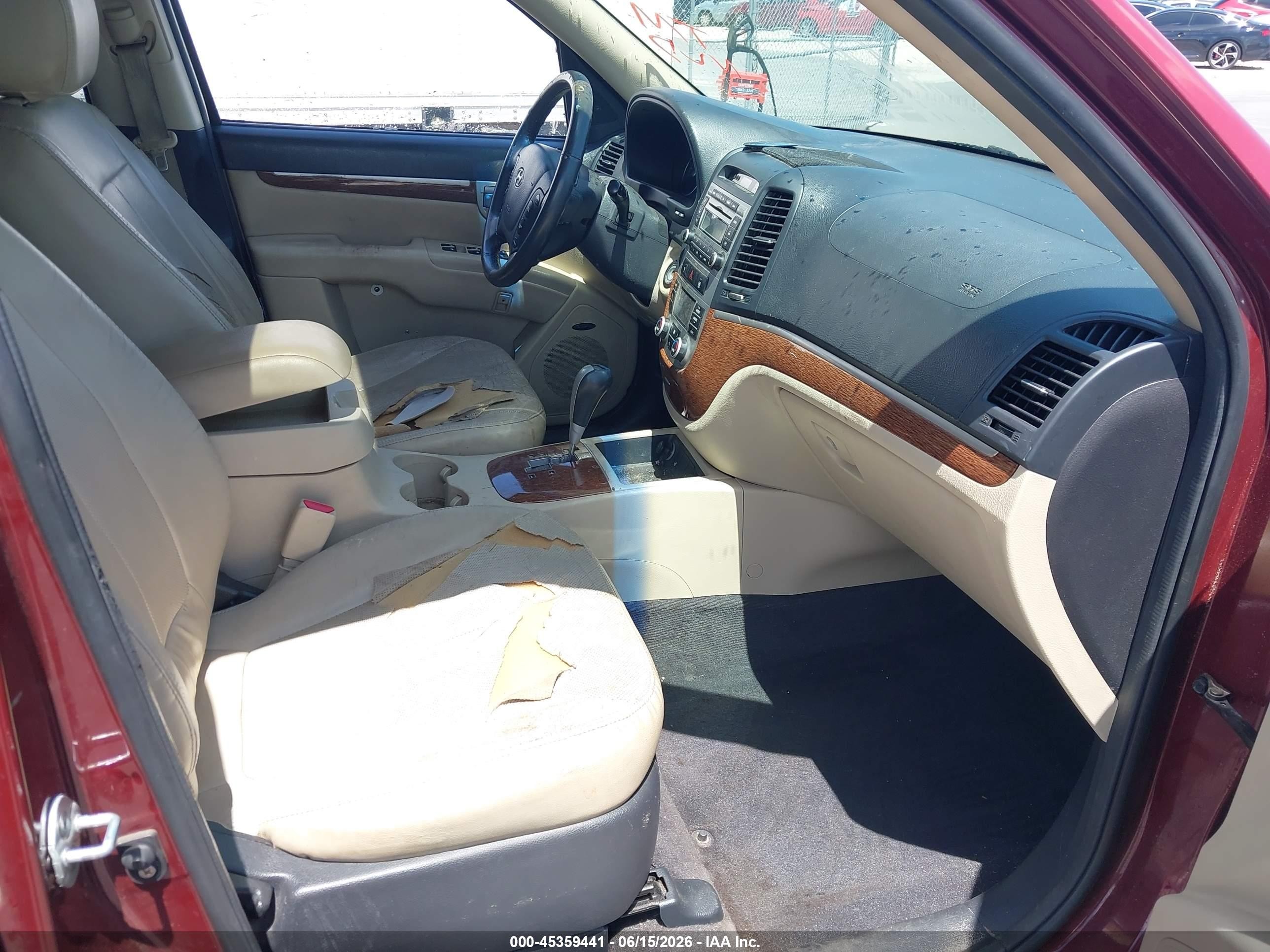 2008 Hyundai Santa Fe Limited/se Red vin: 5NMSH13E08H206574