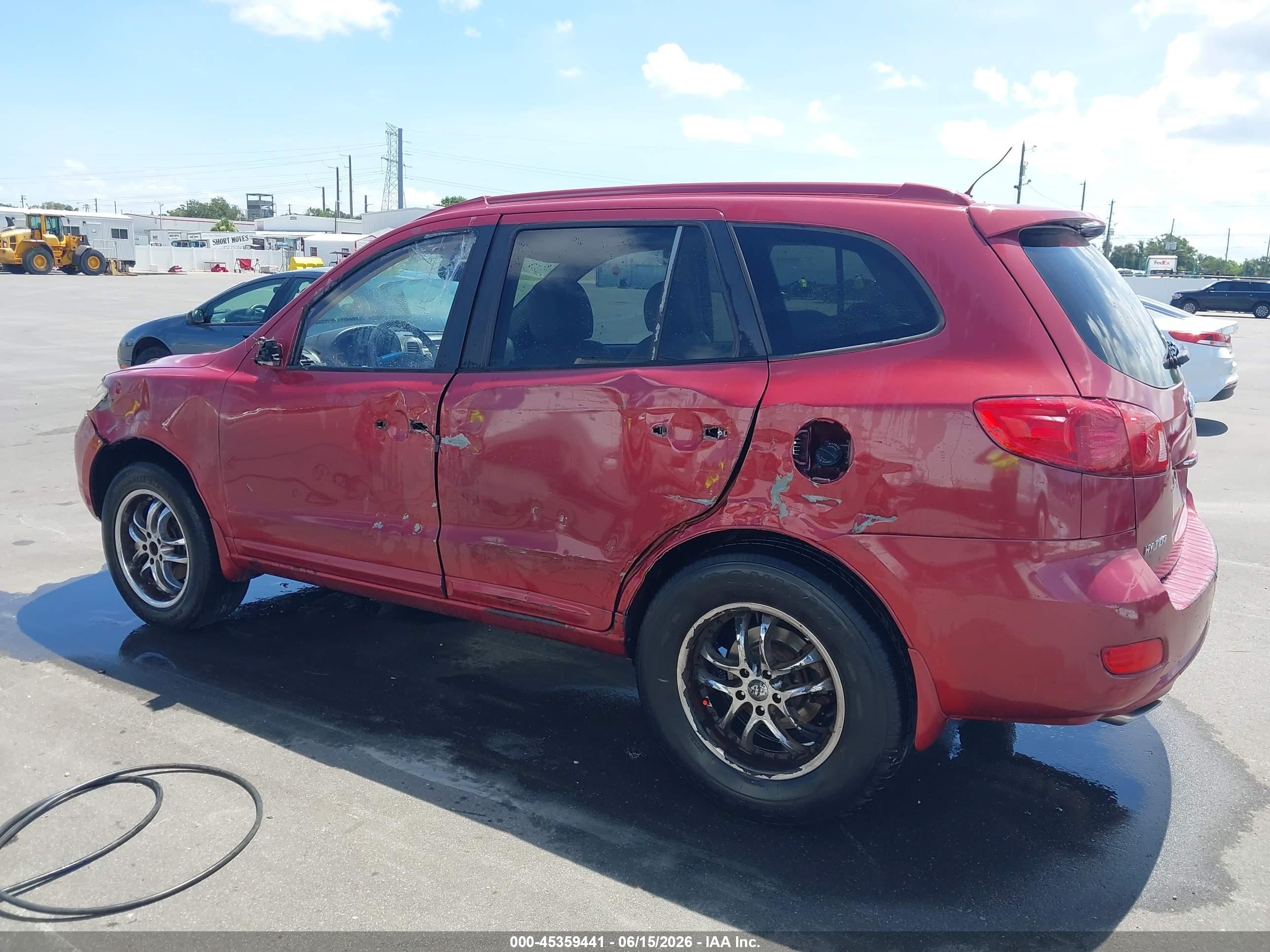 2008 Hyundai Santa Fe Limited/se Red vin: 5NMSH13E08H206574