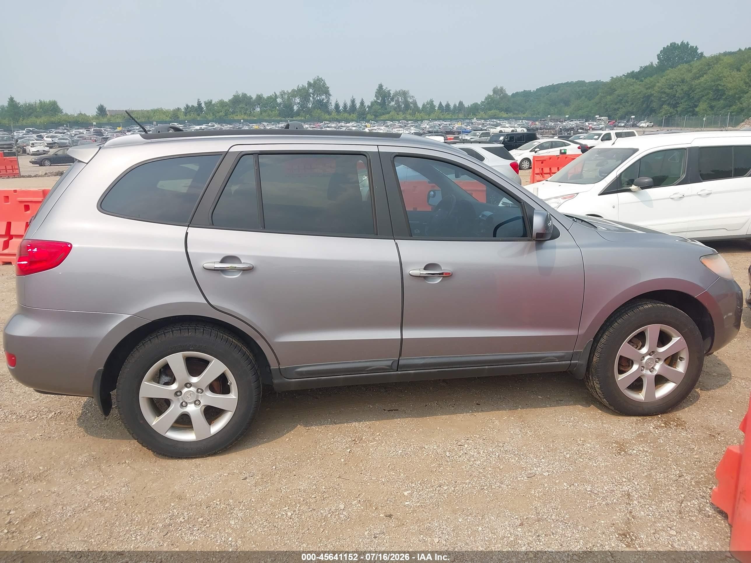 2008 Hyundai Santa Fe Limited/se Серебряный vin: 5NMSH13E08H222340