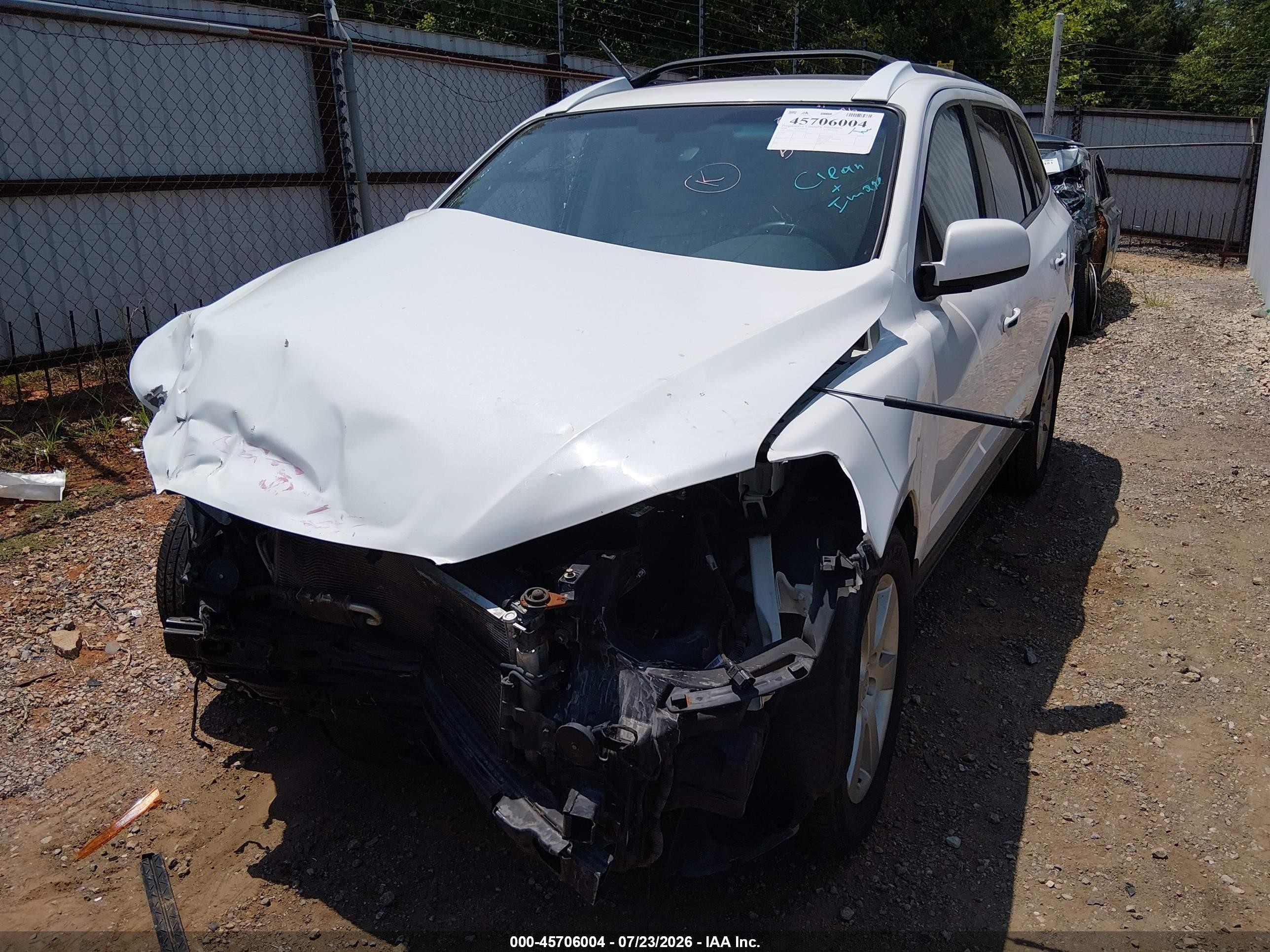 2009 Hyundai Santa Fe Limited White vin: 5NMSH13E09H235073