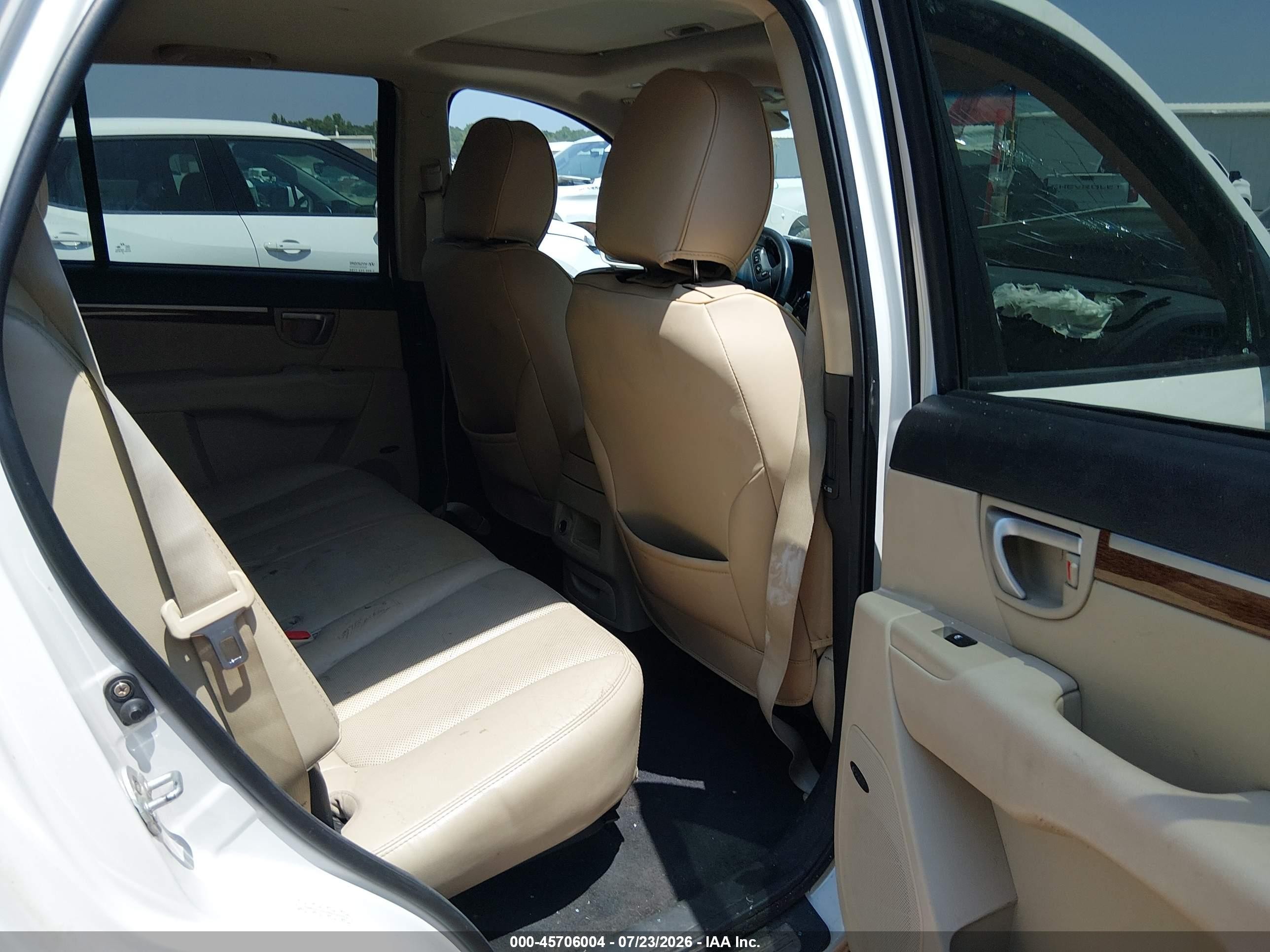 2009 Hyundai Santa Fe Limited White vin: 5NMSH13E09H235073