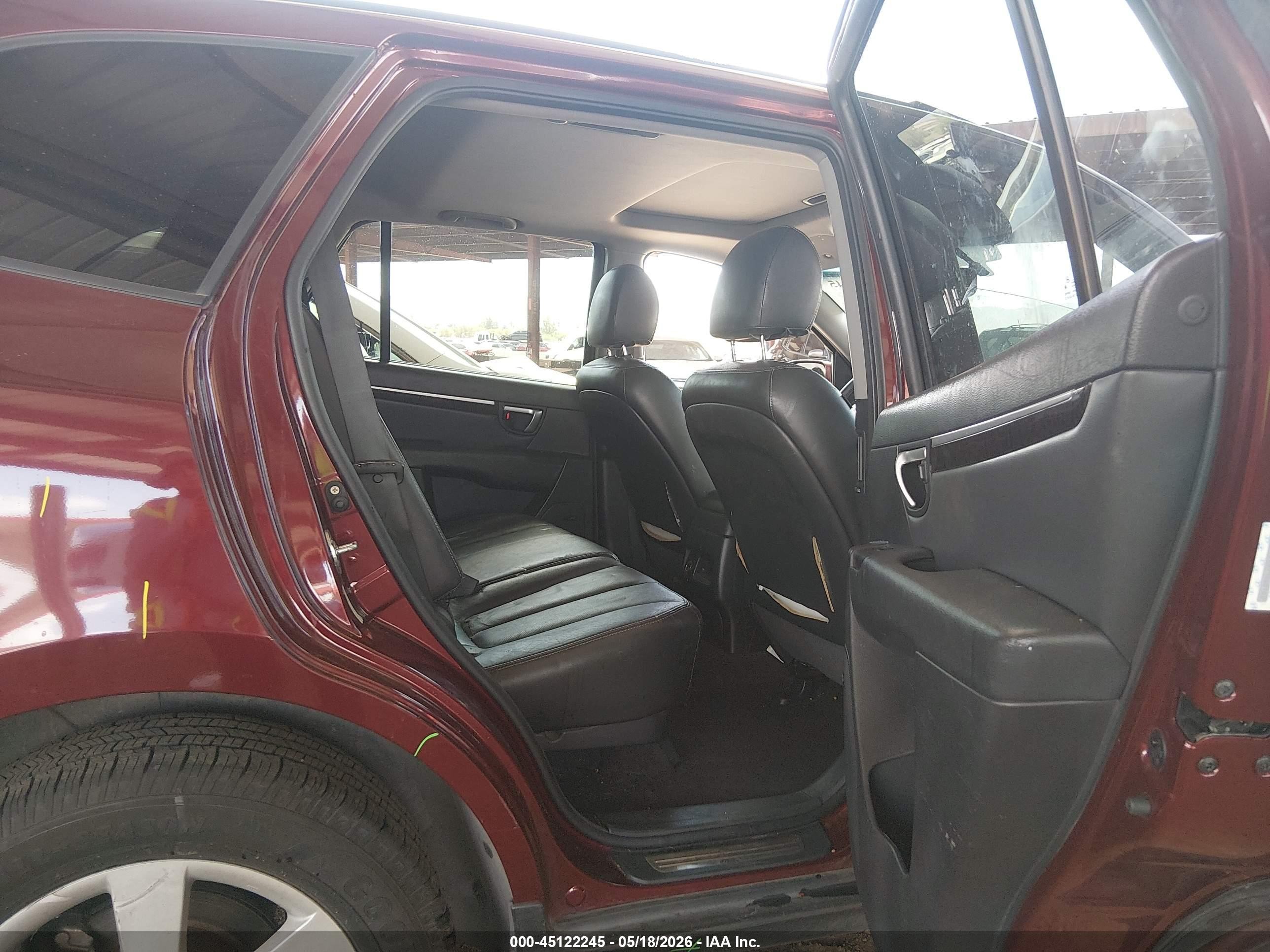 2009 Hyundai Santa Fe Limited Maroon vin: 5NMSH13E09H240192