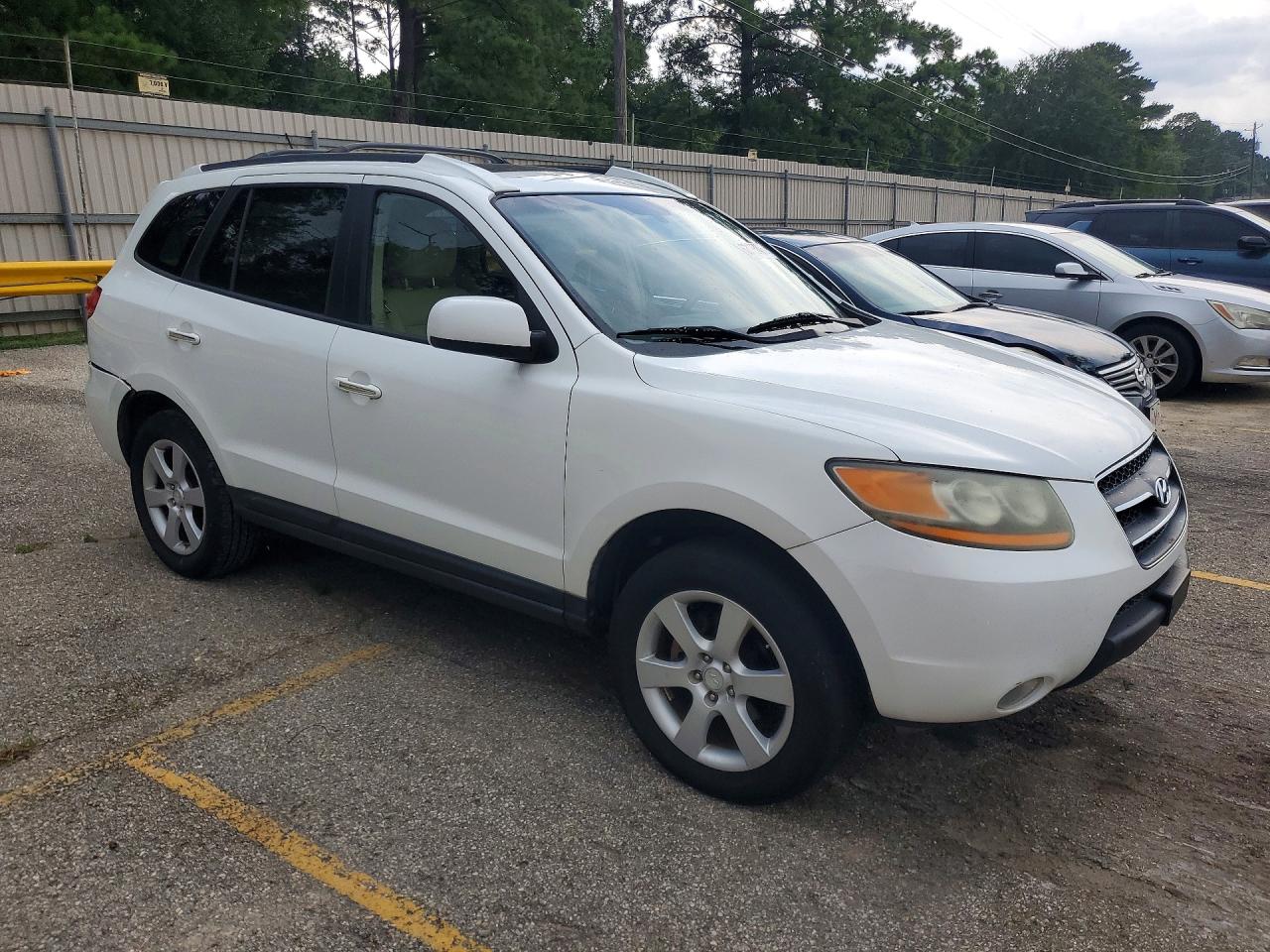 2009 Hyundai Santa Fe Limited White vin: 5NMSH13E09H281552