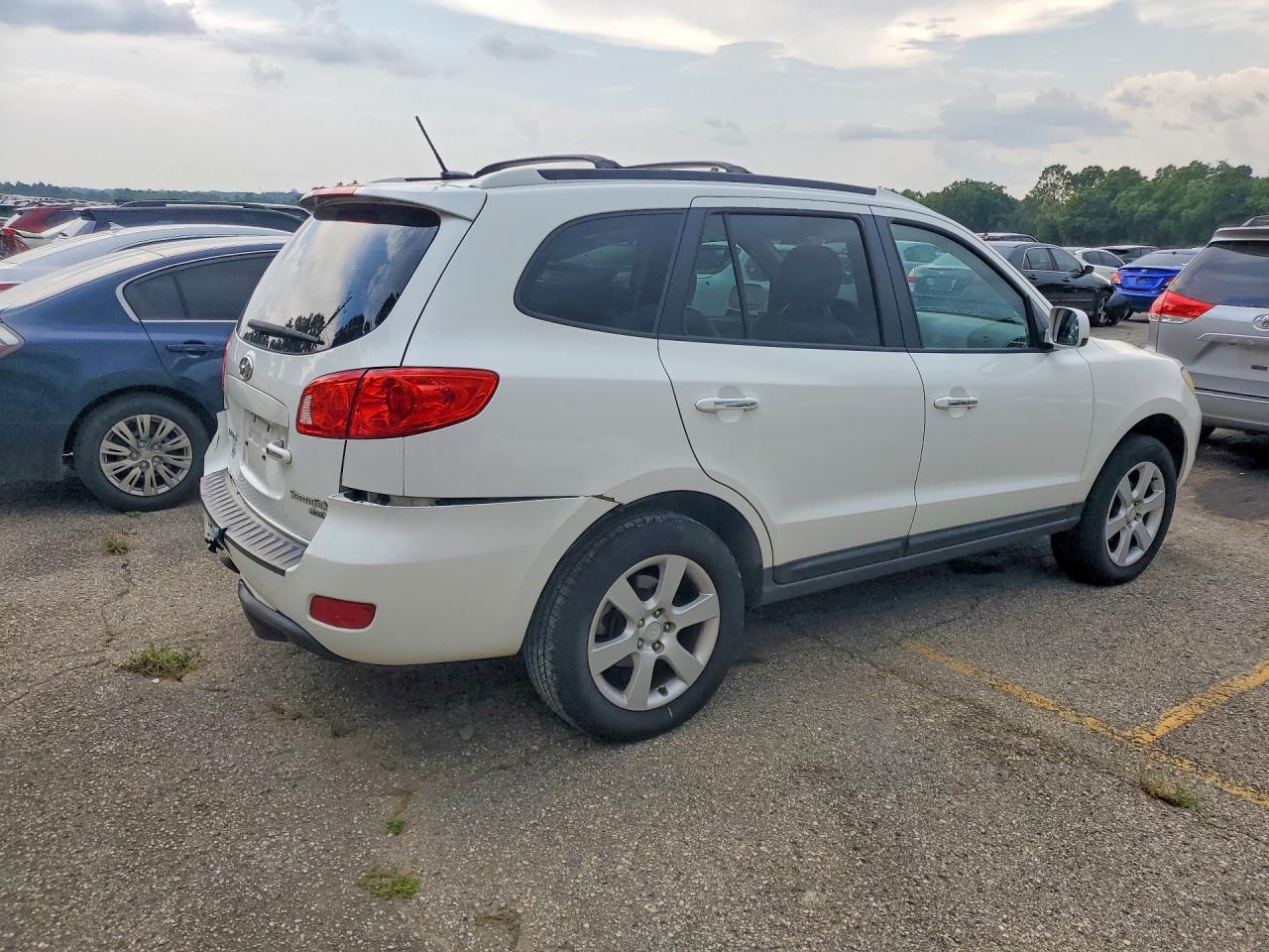 2009 Hyundai Santa Fe Limited White vin: 5NMSH13E09H281552