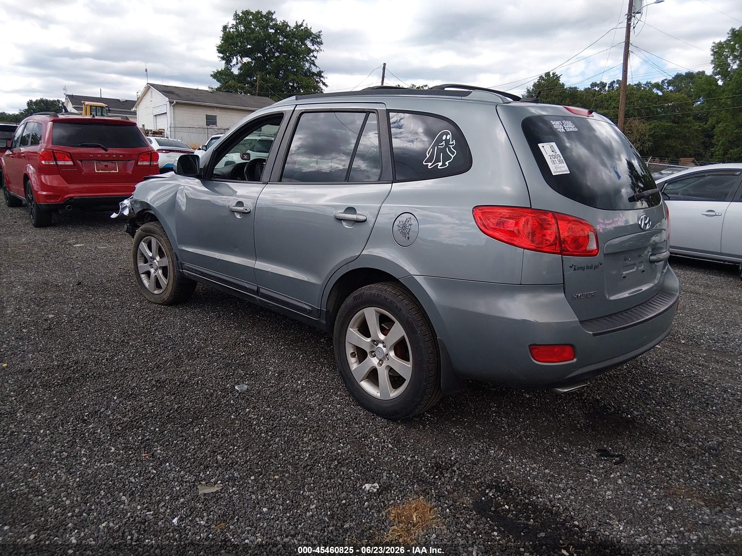 2009 Hyundai Santa Fe Se Gray vin: 5NMSH13E09H321628