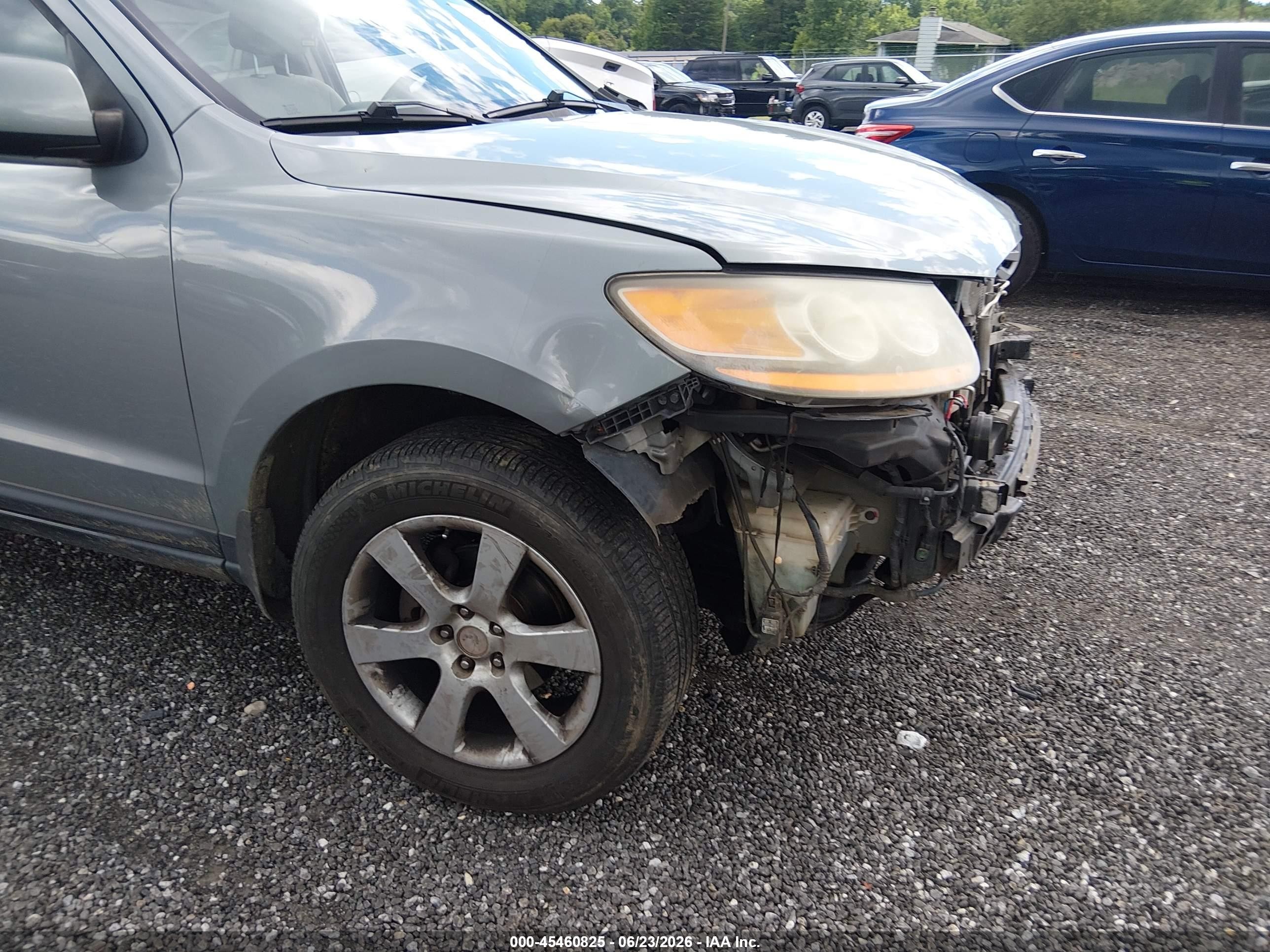 2009 Hyundai Santa Fe Se Gray vin: 5NMSH13E09H321628
