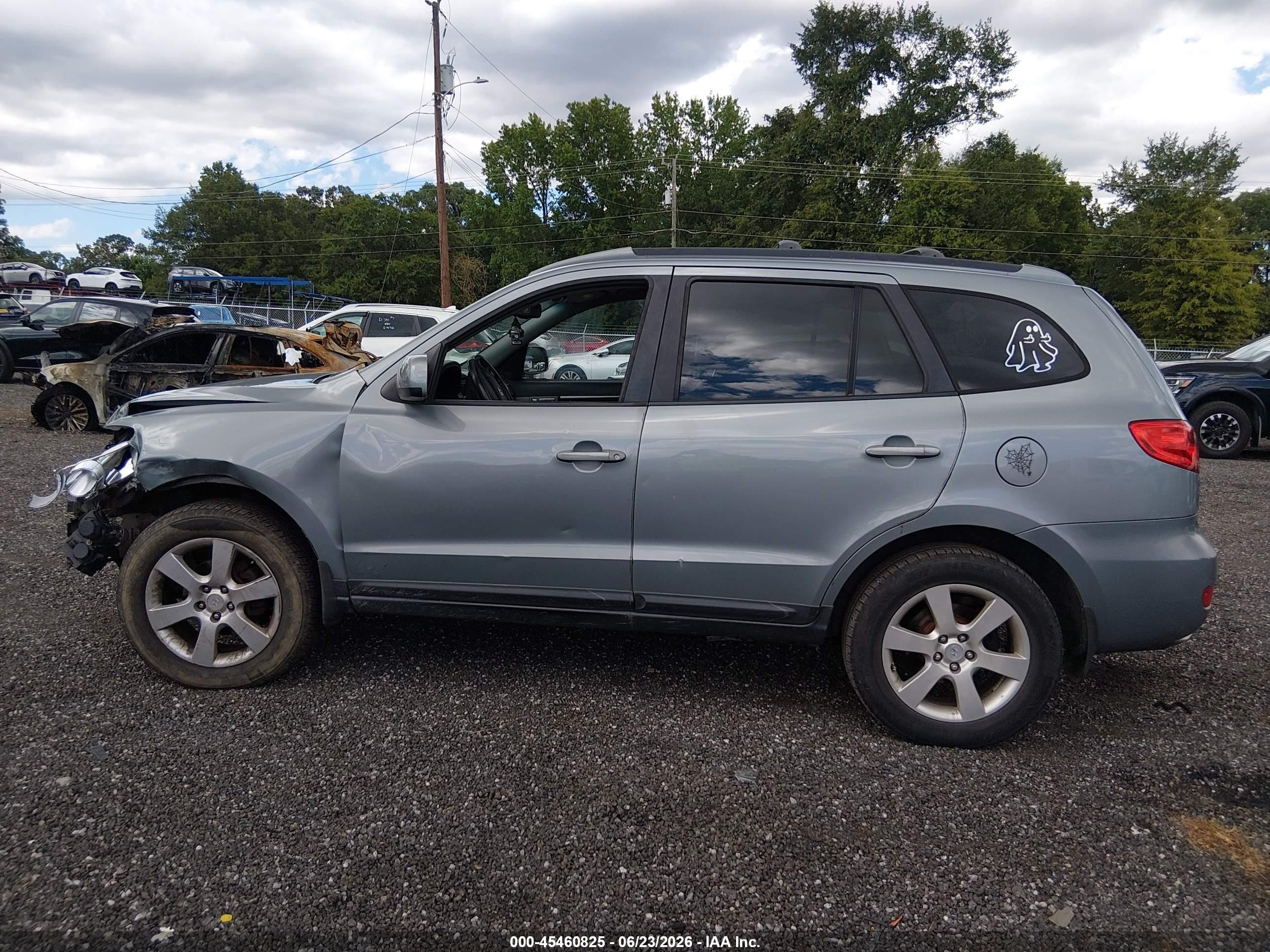 2009 Hyundai Santa Fe Se Gray vin: 5NMSH13E09H321628