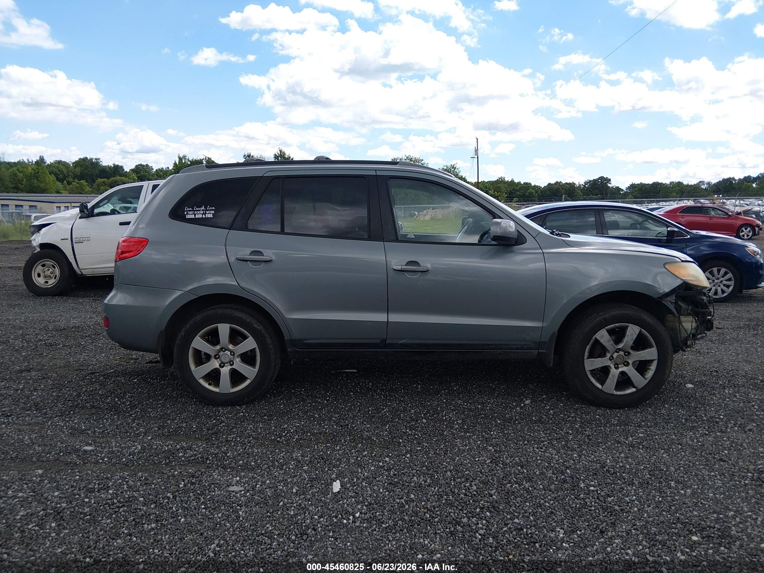 2009 Hyundai Santa Fe Se Gray vin: 5NMSH13E09H321628