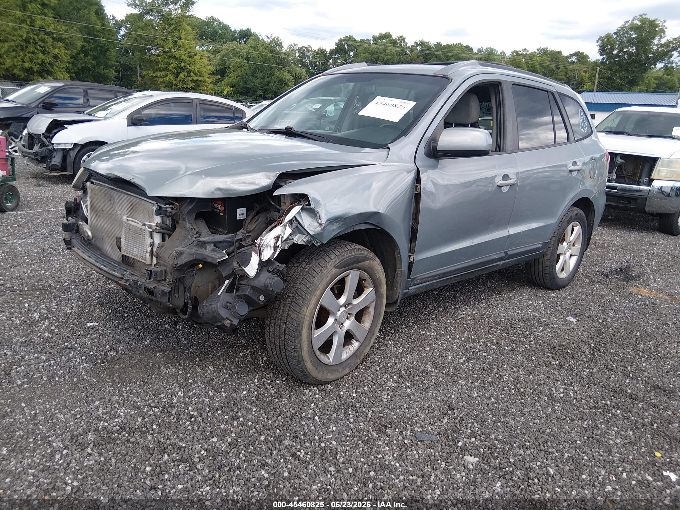 2009 Hyundai Santa Fe Se Gray vin: 5NMSH13E09H321628