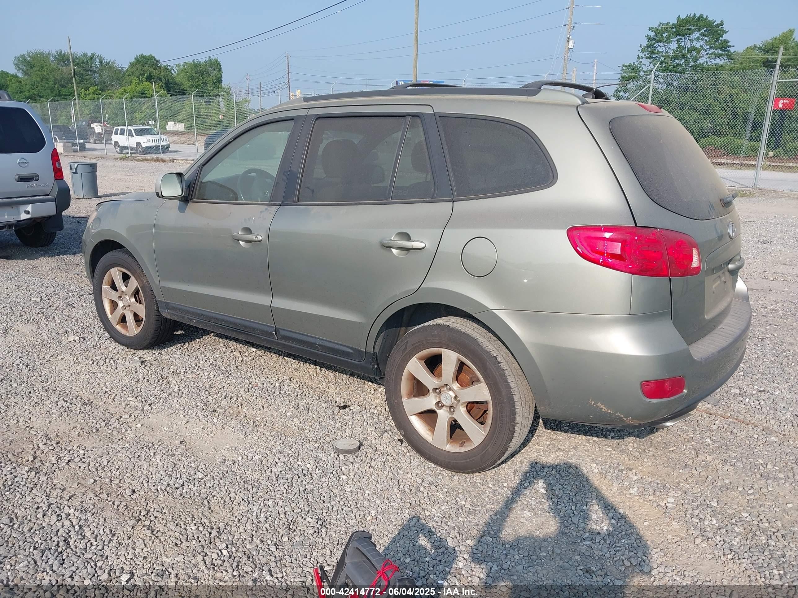 2007 Hyundai Santa Fe Limited/se Green vin: 5NMSH13E17H024915