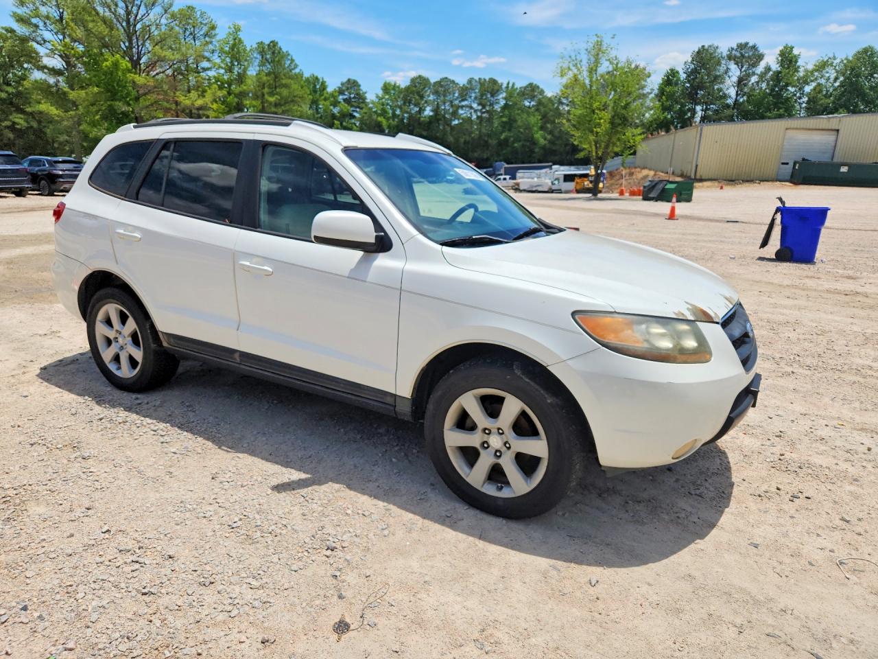 2007 Hyundai Santa Fe Se White vin: 5NMSH13E17H042685