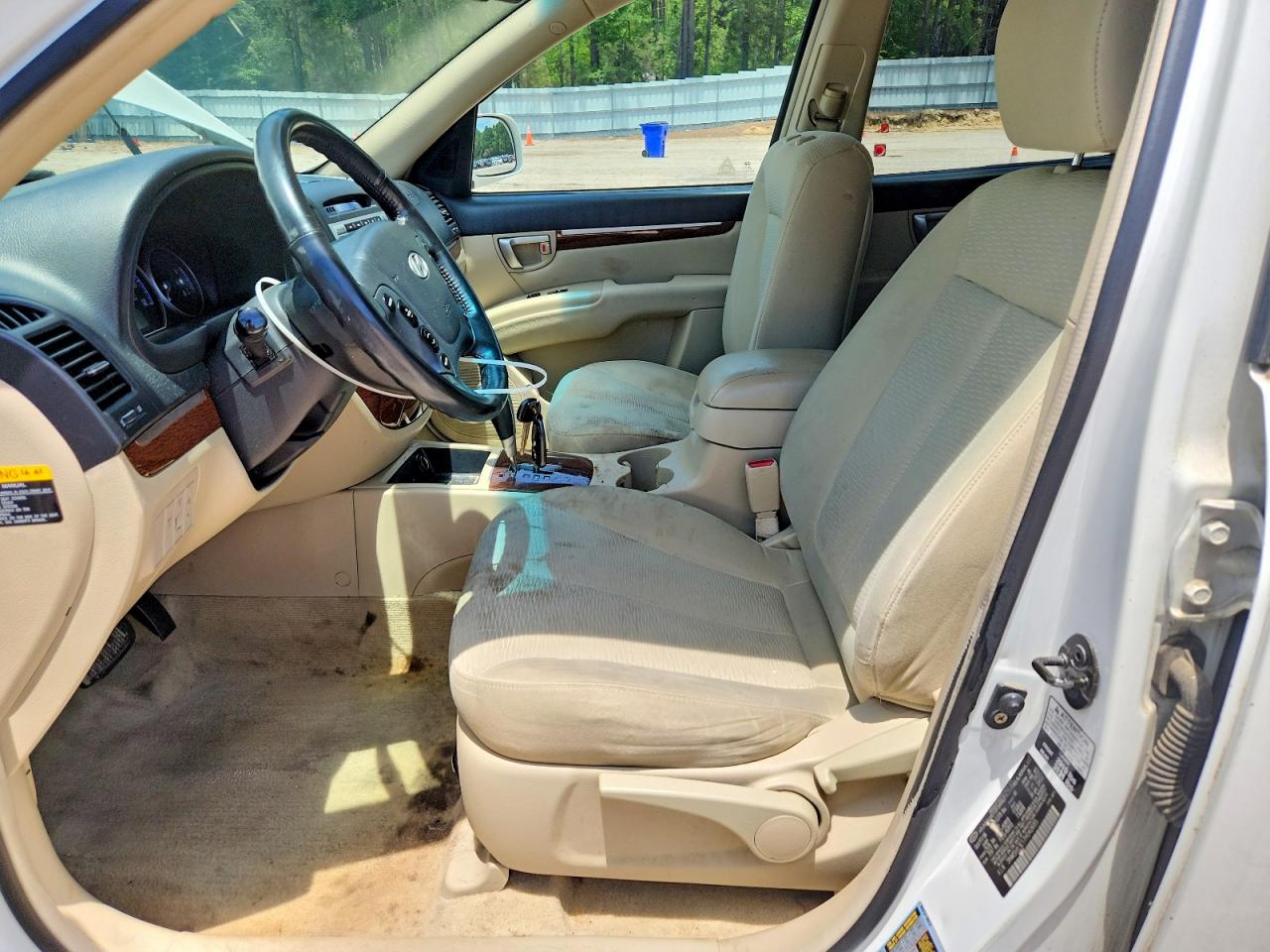 2007 Hyundai Santa Fe Se White vin: 5NMSH13E17H042685