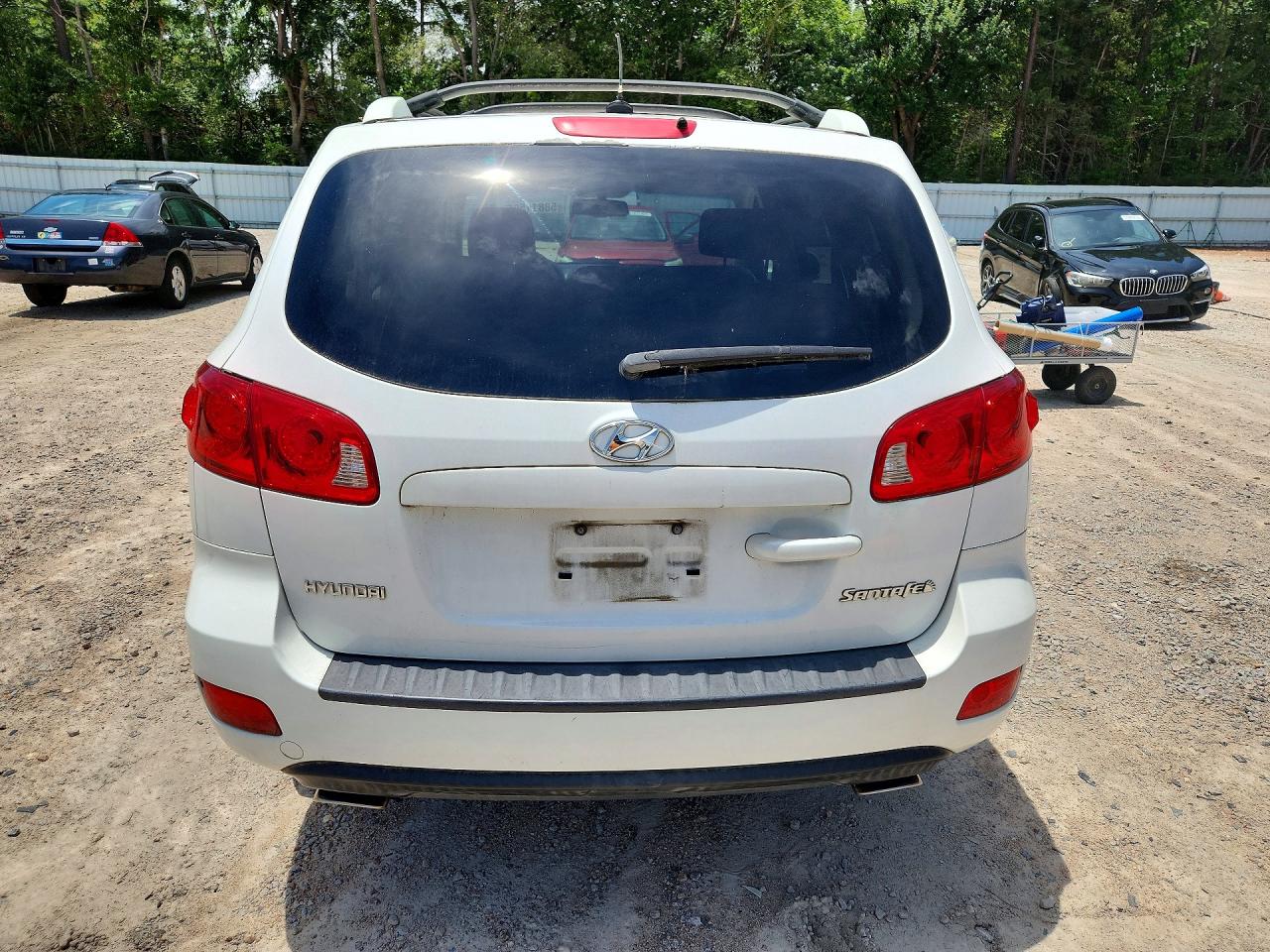 2007 Hyundai Santa Fe Se White vin: 5NMSH13E17H042685