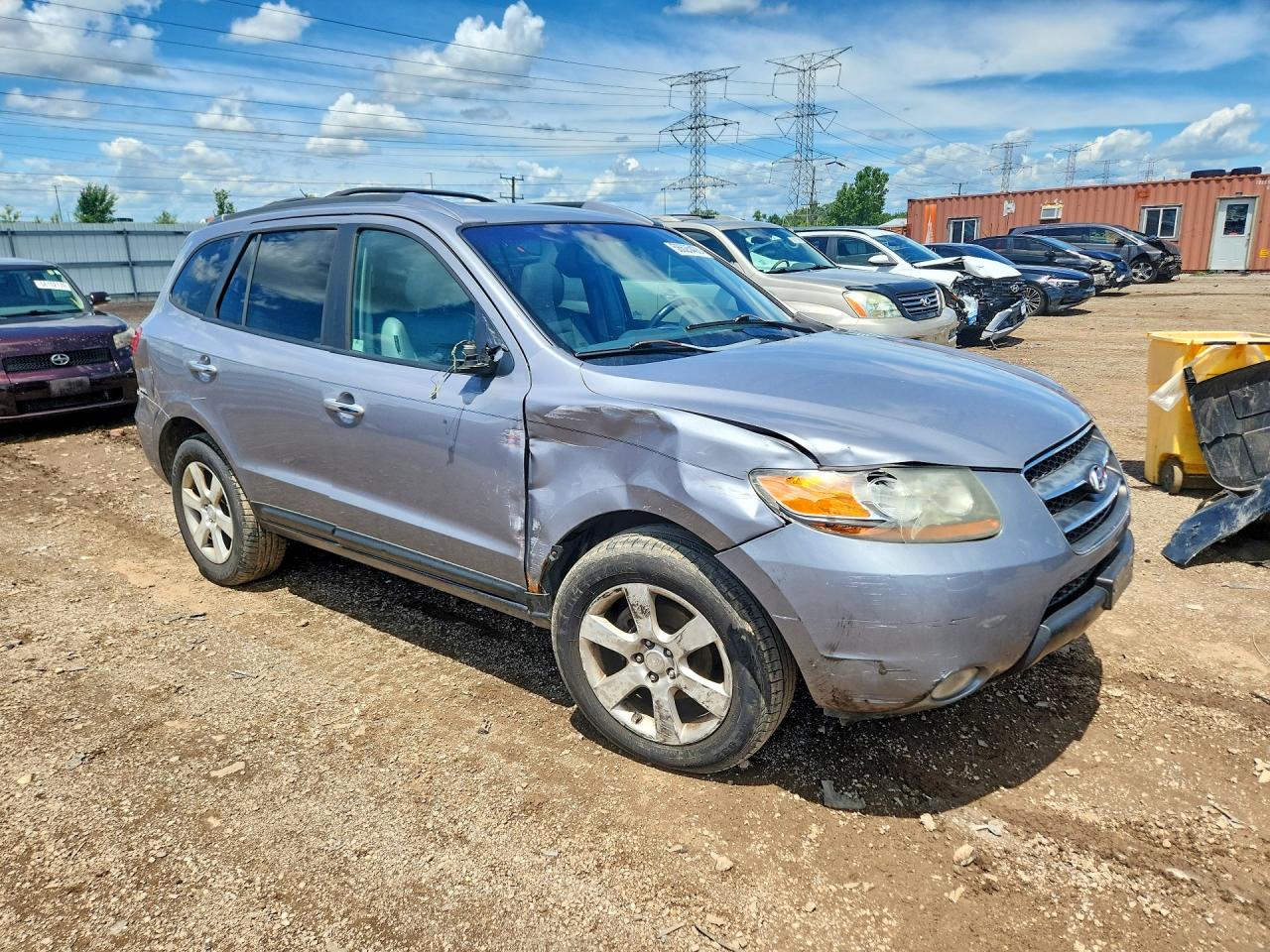 2007 Hyundai Santa Fe Se Silver vin: 5NMSH13E17H066551