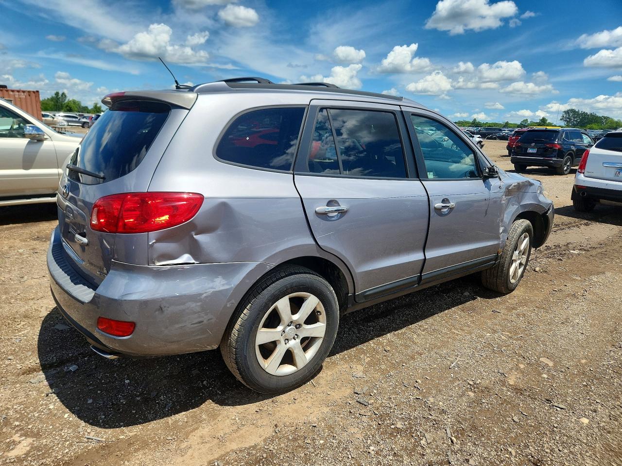 2007 Hyundai Santa Fe Se Silver vin: 5NMSH13E17H066551