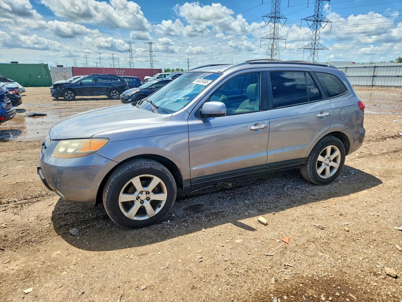 2007 Hyundai Santa Fe Se Silver vin: 5NMSH13E17H066551