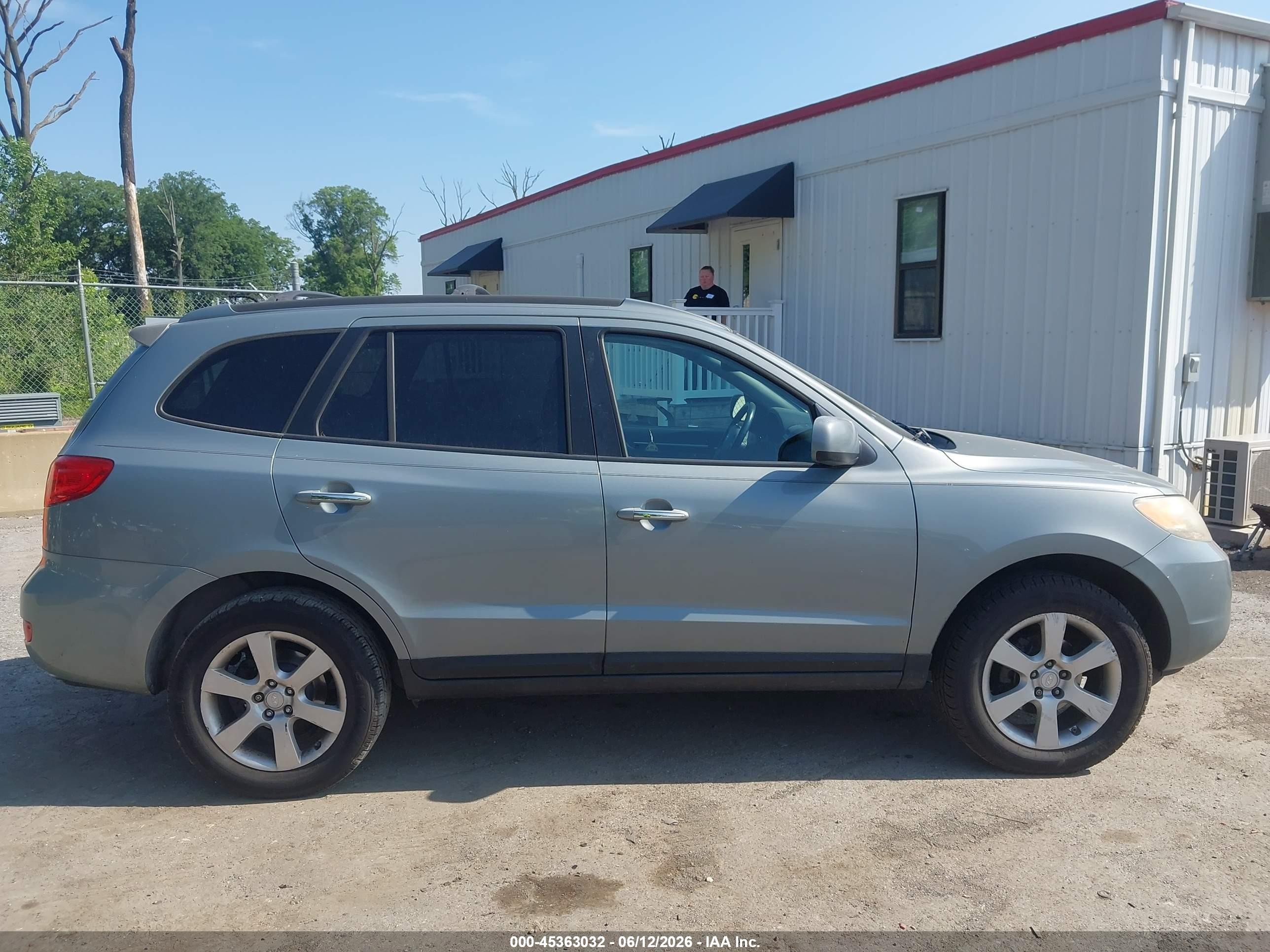 2007 Hyundai Santa Fe Limited/se Light Blue vin: 5NMSH13E17H086864