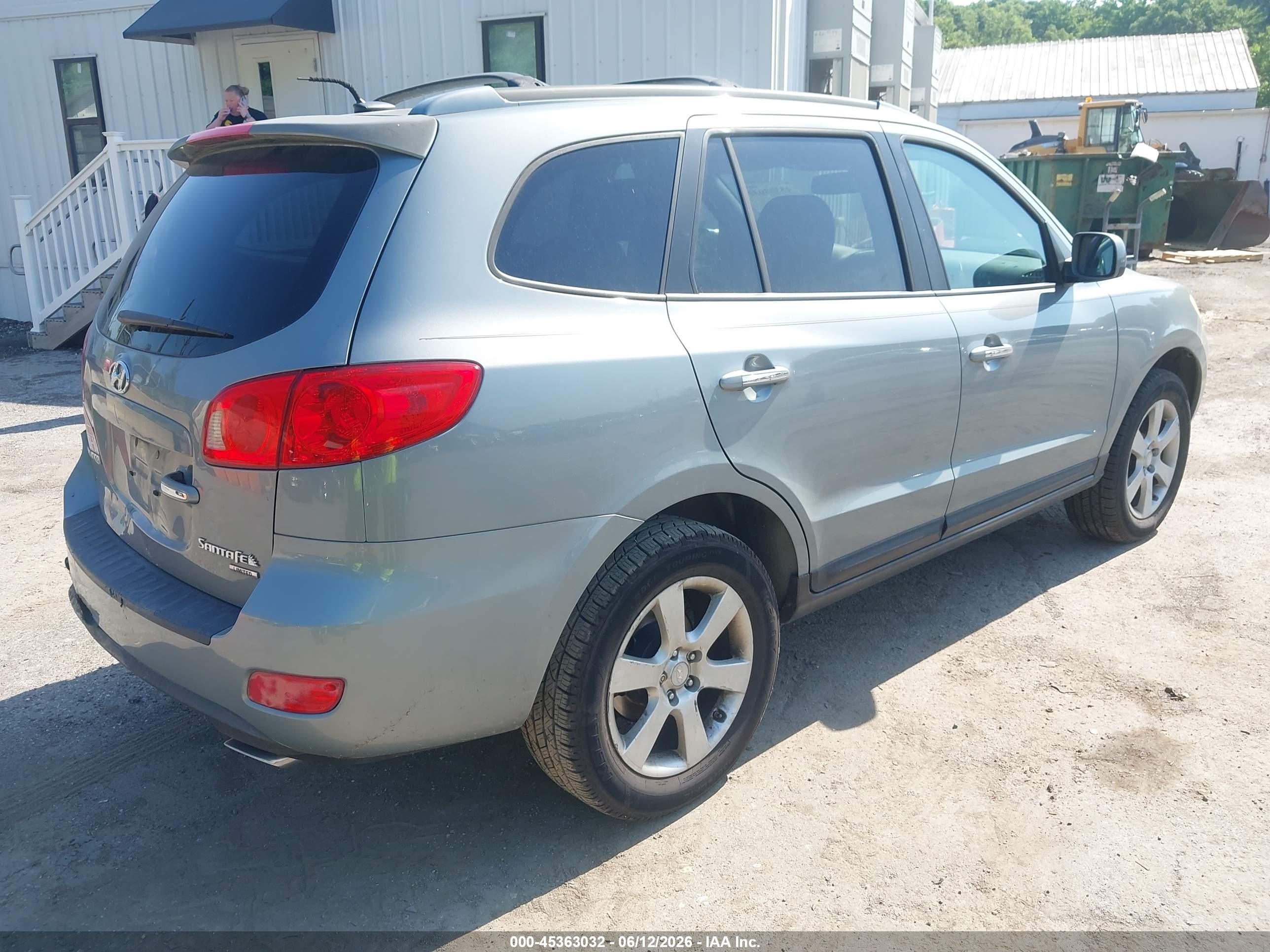 2007 Hyundai Santa Fe Limited/se Light Blue vin: 5NMSH13E17H086864