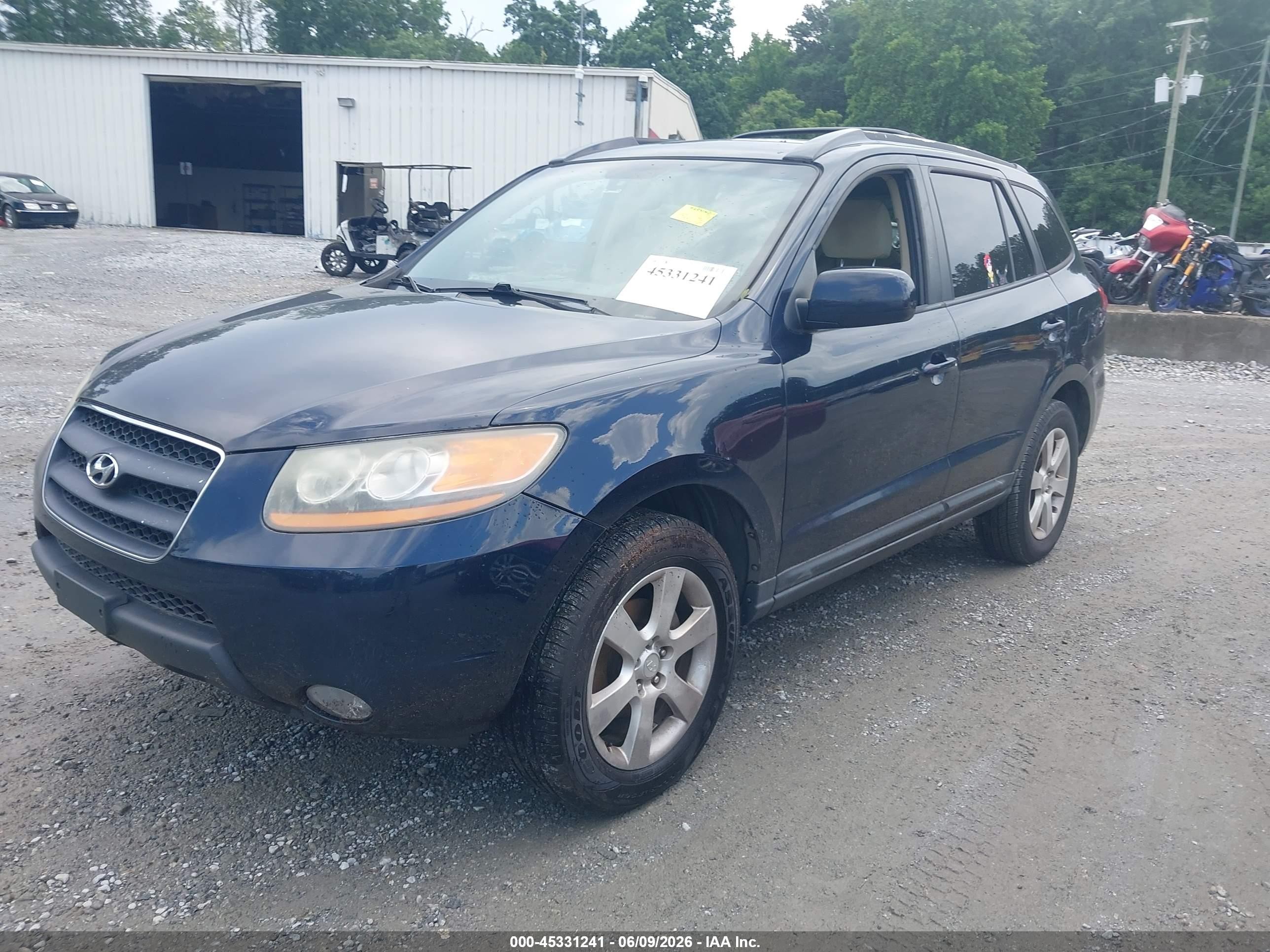 2008 Hyundai Santa Fe Limited/se Dark Blue vin: 5NMSH13E18H169969