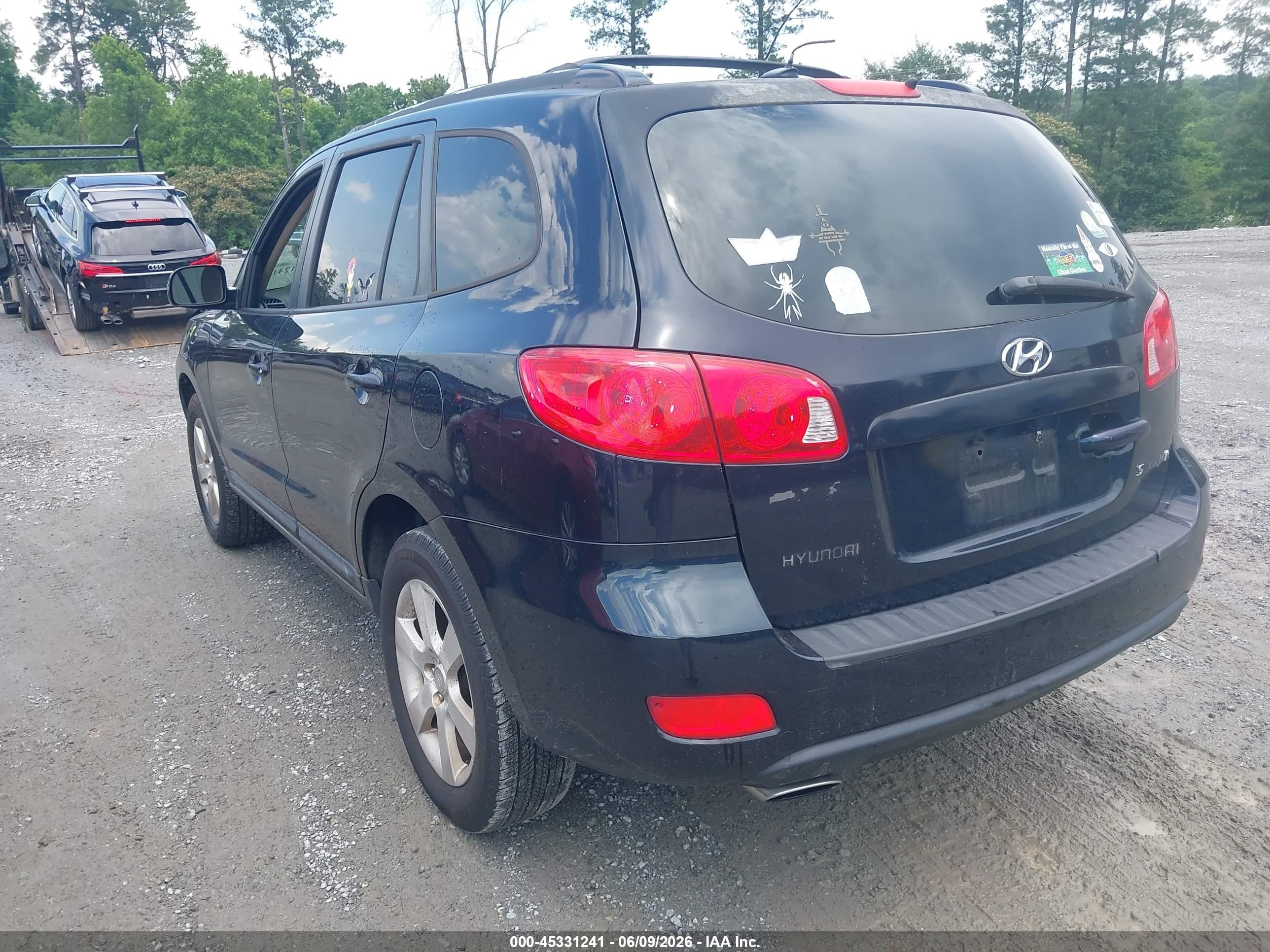 2008 Hyundai Santa Fe Limited/se Dark Blue vin: 5NMSH13E18H169969